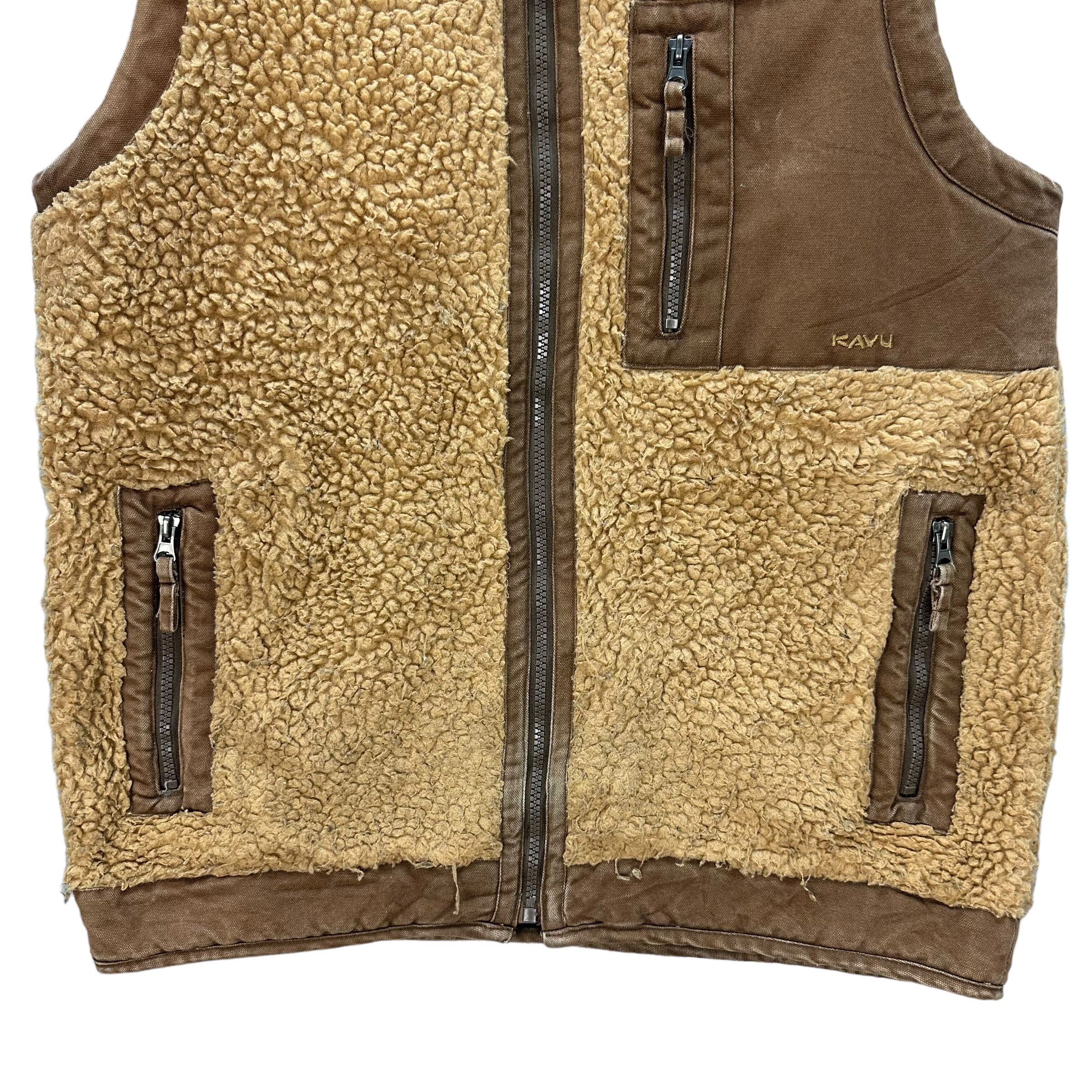 KAVU KAVU DEEP PILE OATMEAL FLEECE VEST #8845-031 Size US M / EU 48-50 / 2 - 4 Thumbnail