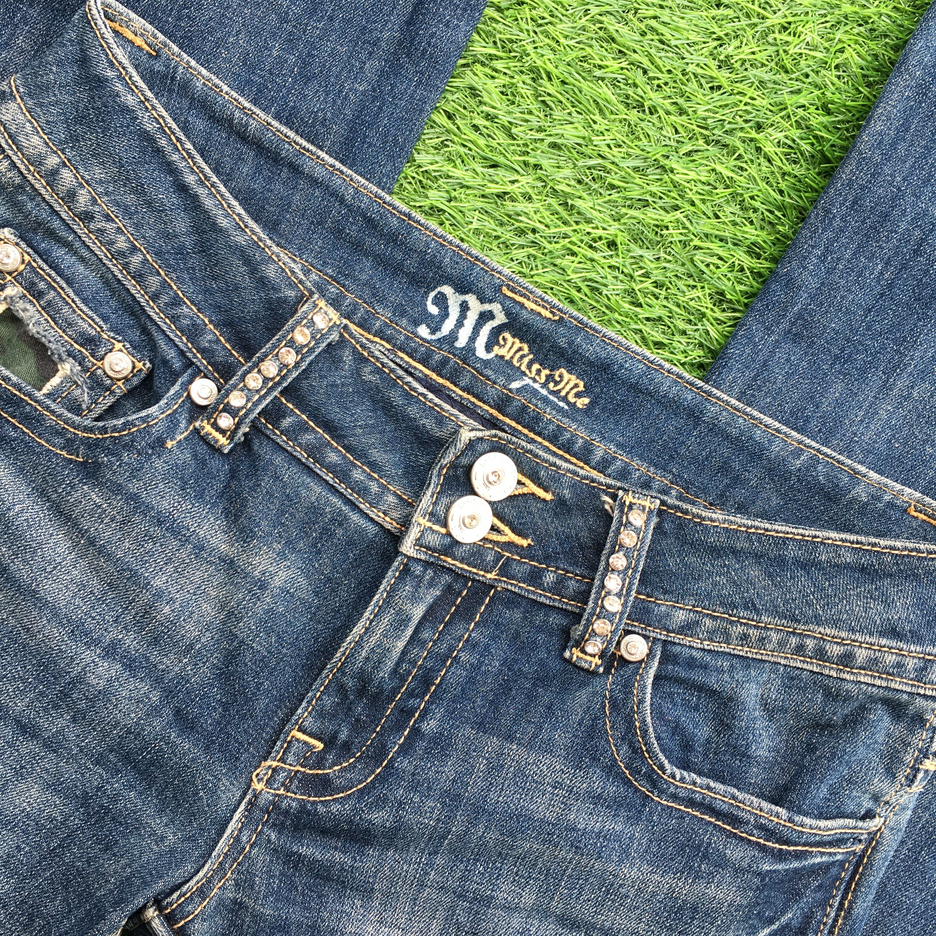 Jean Camo Embellished Bootcut Jeans D-1201 Size 28" / US 6 / IT 42 - 4 Thumbnail