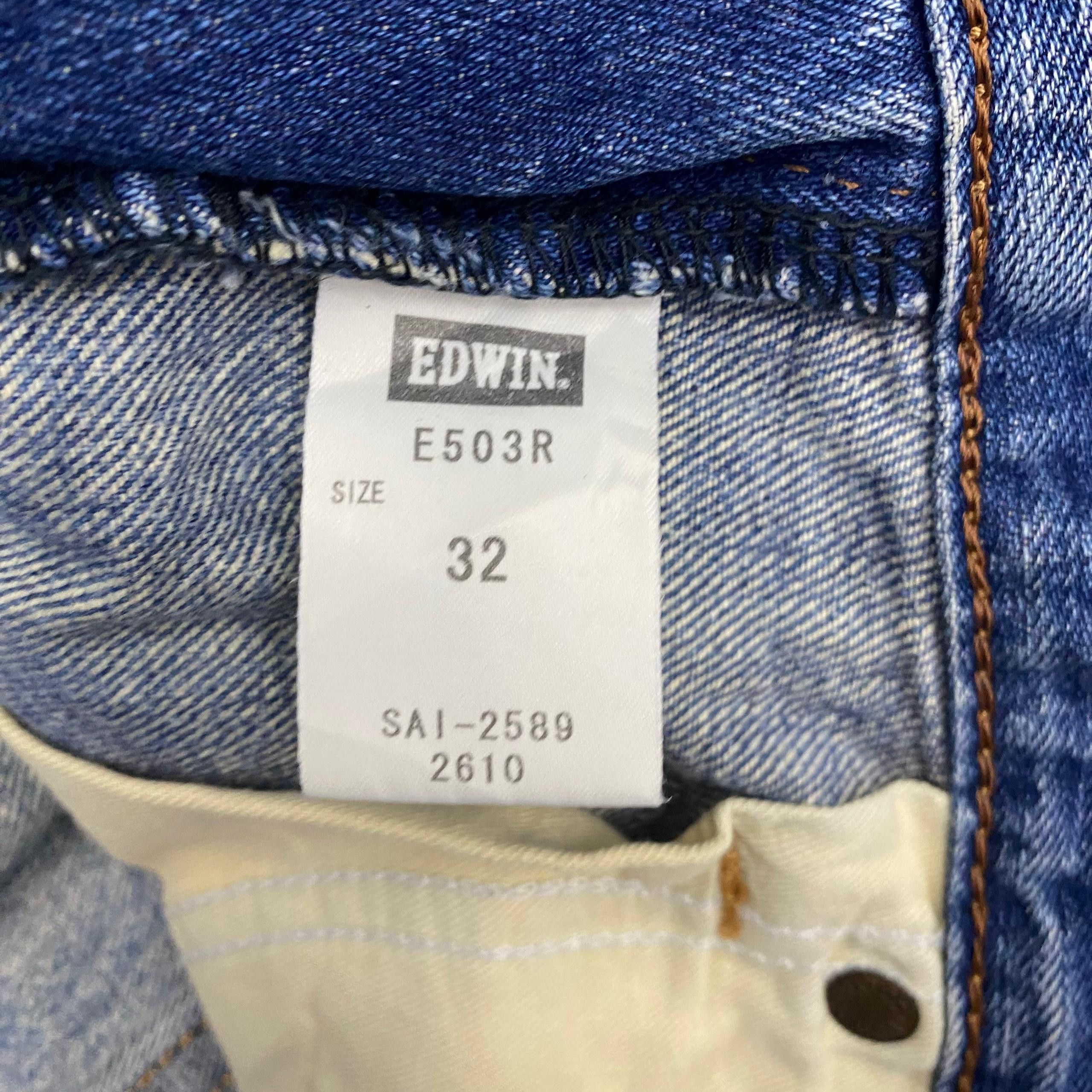 Edwin 💥Best Offer💥Vintage Edwin E503R Distressed Denim Size US 34 / EU 50 - 16 Thumbnail