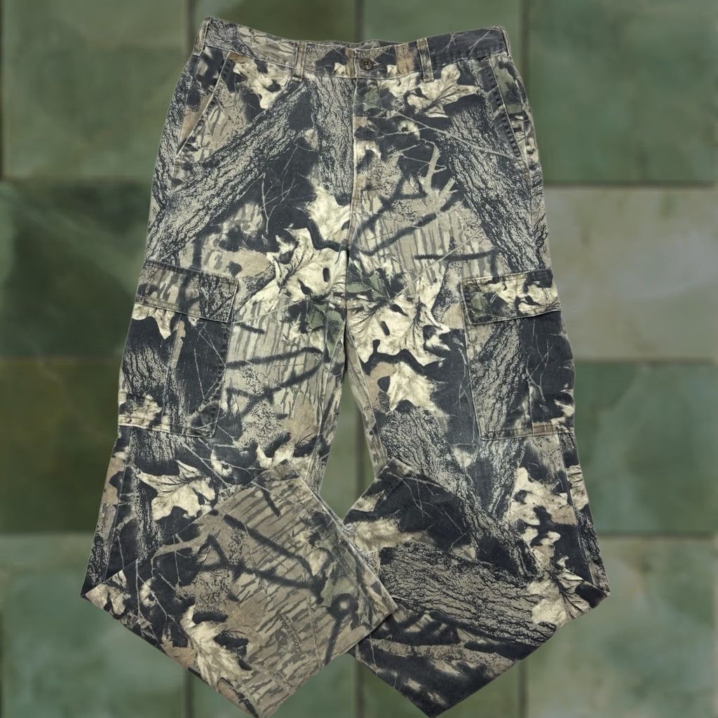 Vintage VINTAGE Mossy Oak Camo Cargo Pants Men 32x32 Casual USA 90s Grunge Outdoor Camouflage Pants Size US 32 / EU 48 - 1 Thumbnail