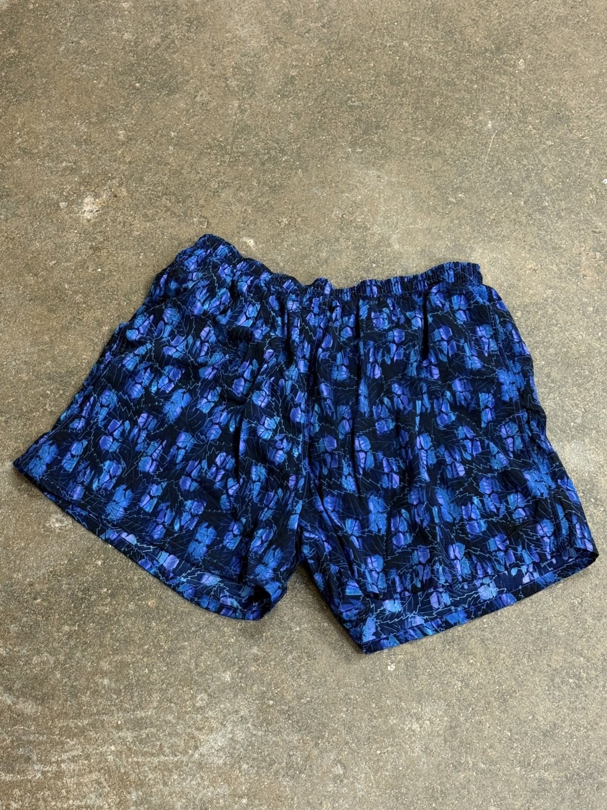 Speedo Vintage Speedo Board Shorts Trunks XL Pattern Black Blue Size US 36 / EU 52 - 1 Thumbnail