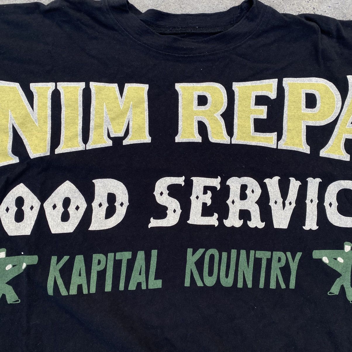 Kapital Kapital Denim Repair Tee Size US XXL / EU 58 / 5 - 4 Thumbnail