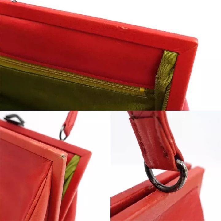 Jean Paul Gaultier Jean Paul Gaultier Red rose leather handbag-2505 Size ONE SIZE - 8 Thumbnail