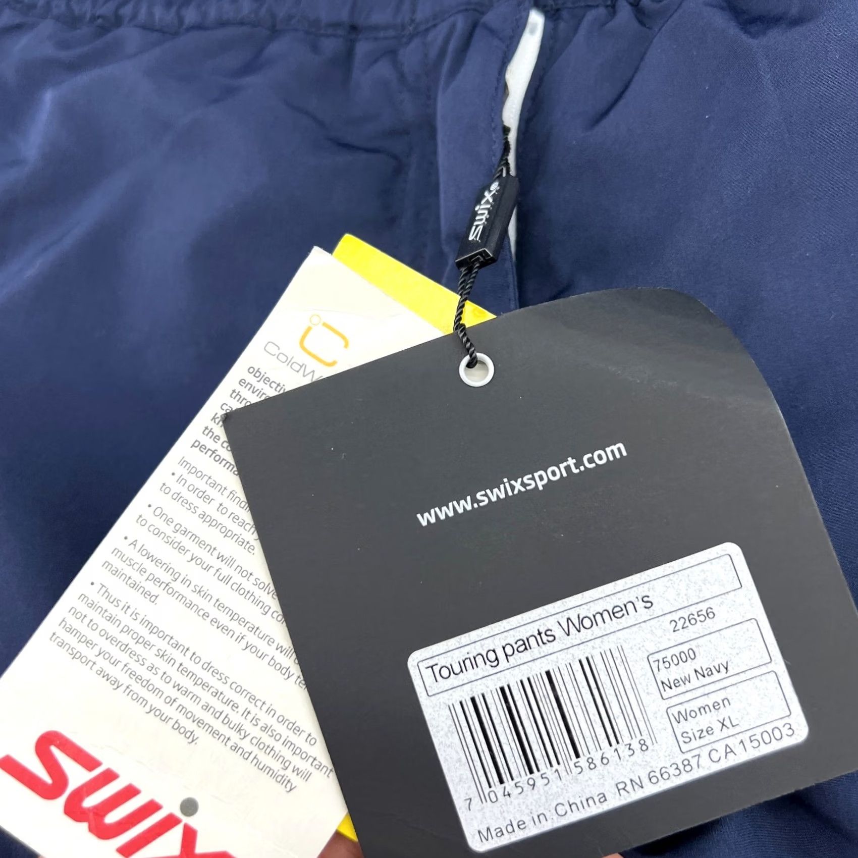 Vintage Swix Nordic X Cross Country Ski Pants Womens XL Blue Regular Softshell Lightweight Water Resistant Quick Dry Track Pants Skiing Womens XL Blue Swix Size 40" / US 18 - 6 Thumbnail