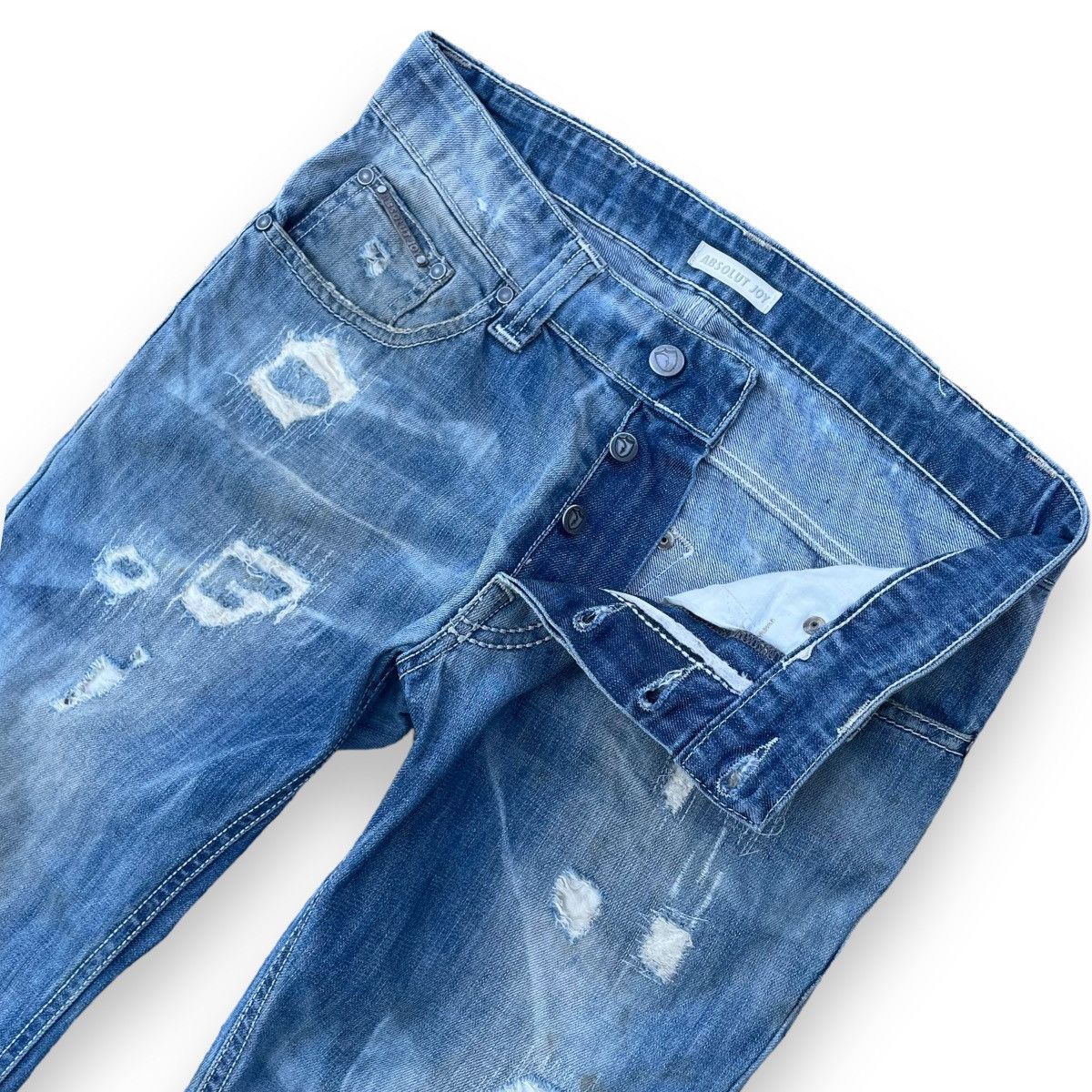 20471120 × Absolut Joy × Beauty Beast 🇯🇵 ABSOLUT JOY DISTRESSED LGB IFSIXWASNINE DENIM PANTS Size US 30 / EU 46 - 7 Thumbnail