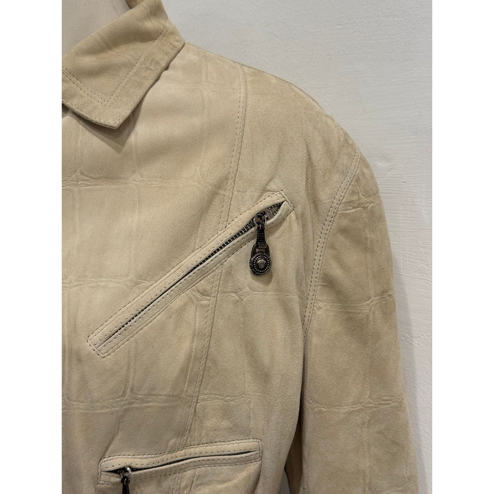 Versace A/W1994 Gianni Versace cropped crocodile leather jacket Size M / US 6-8 / IT 42-44 - 8 Thumbnail