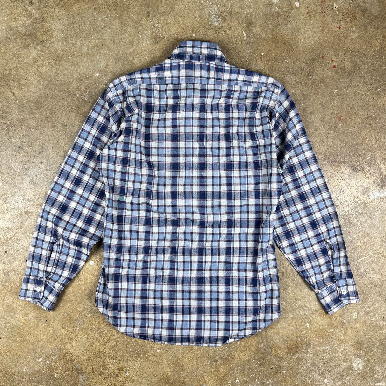 Levi's Vintage 70s Levi’s White Tab Plaid Shirt Men’s Medium USA Size US M / EU 48-50 / 2 - 4 Thumbnail