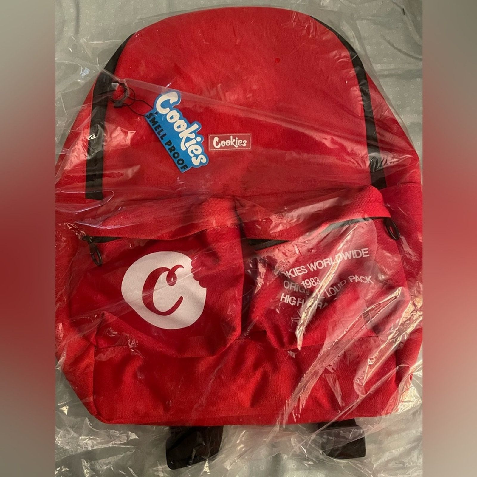 Cookies NWT Cookies Orion Canvas Smell Proof Backpack in Red Black Size ONE SIZE - 4 Thumbnail