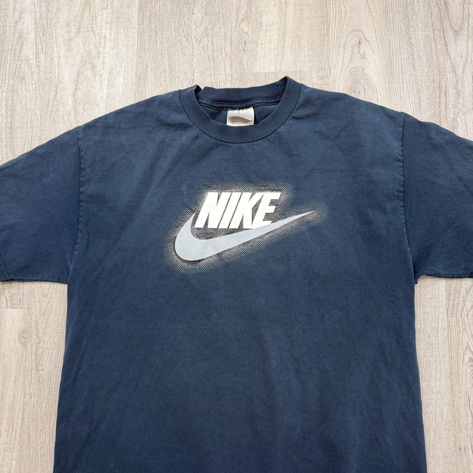 Nike Vintage Nike Swoosh Shirt Men's Large Blue Graphic Tee Size US L / EU 52-54 / 3 - 2 Thumbnail