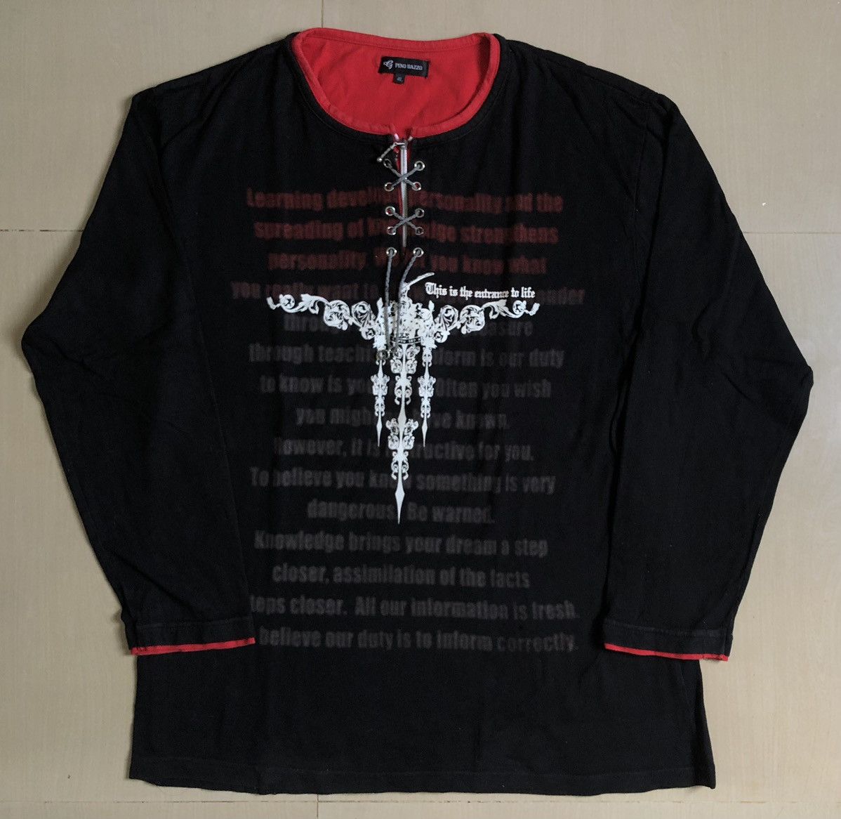Japanese Brand Pino bazzo longsleeve Size US XL / EU 56 / 4 - 1 Thumbnail