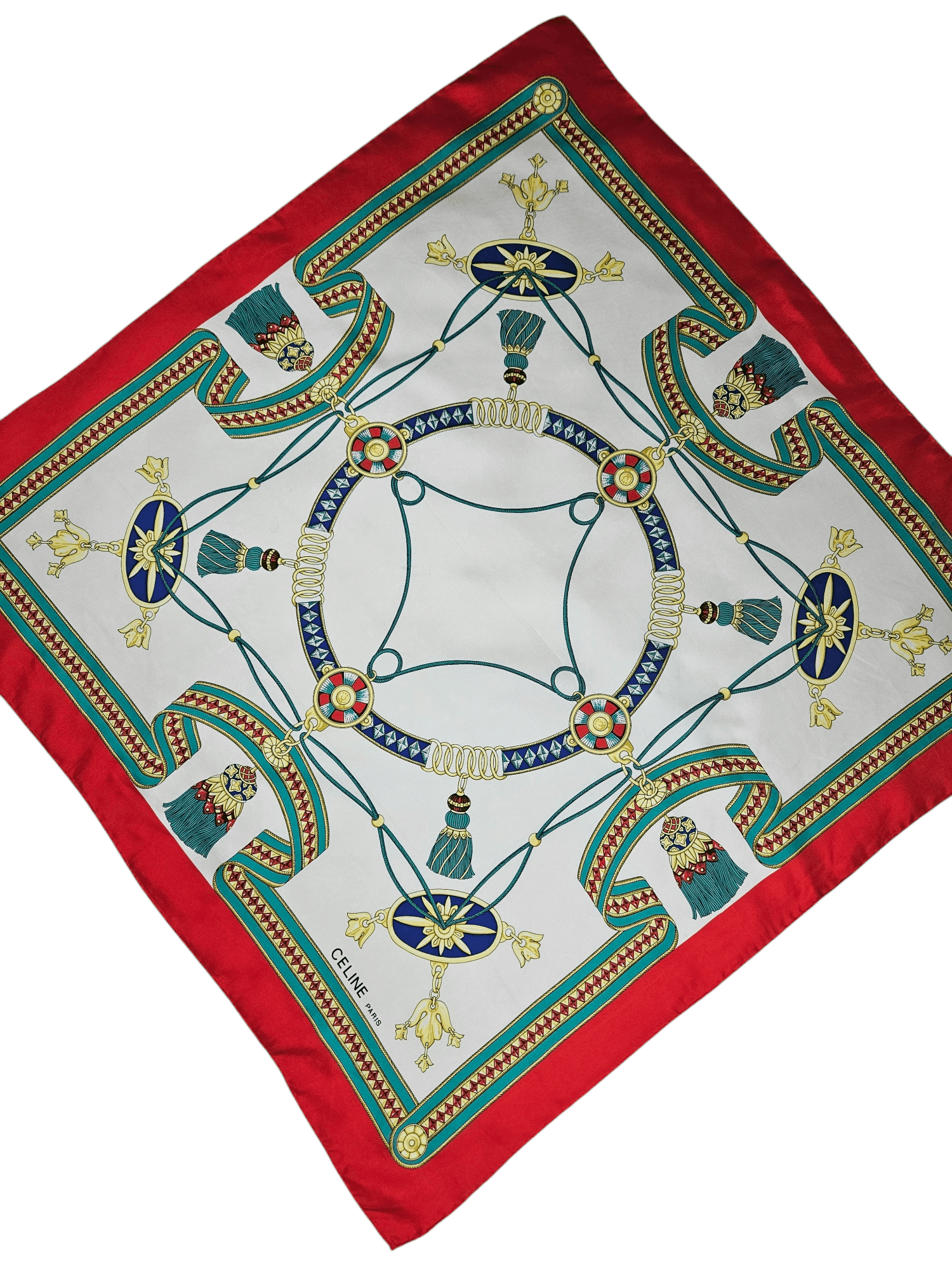 Celine Celine Paris Silk Scarf Size ONE SIZE - 2 Thumbnail