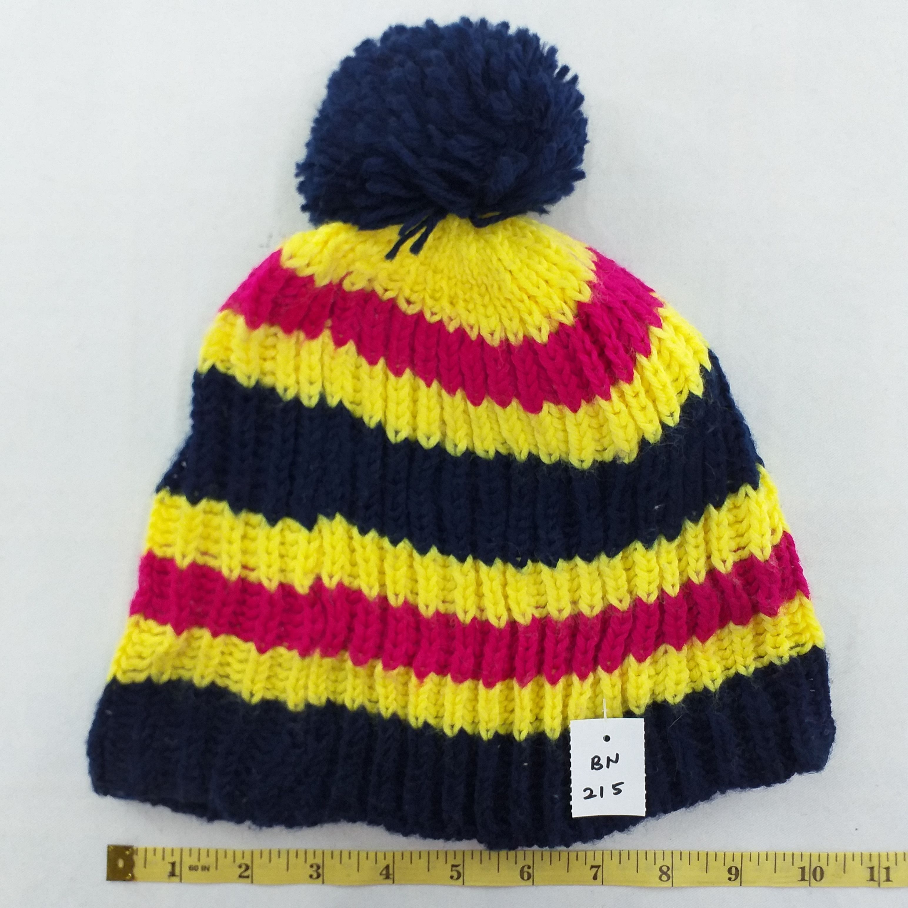 Japanese Brand Colorful Stripes Snow Cap Hat Beanie -BN215 Size ONE SIZE - 3 Thumbnail