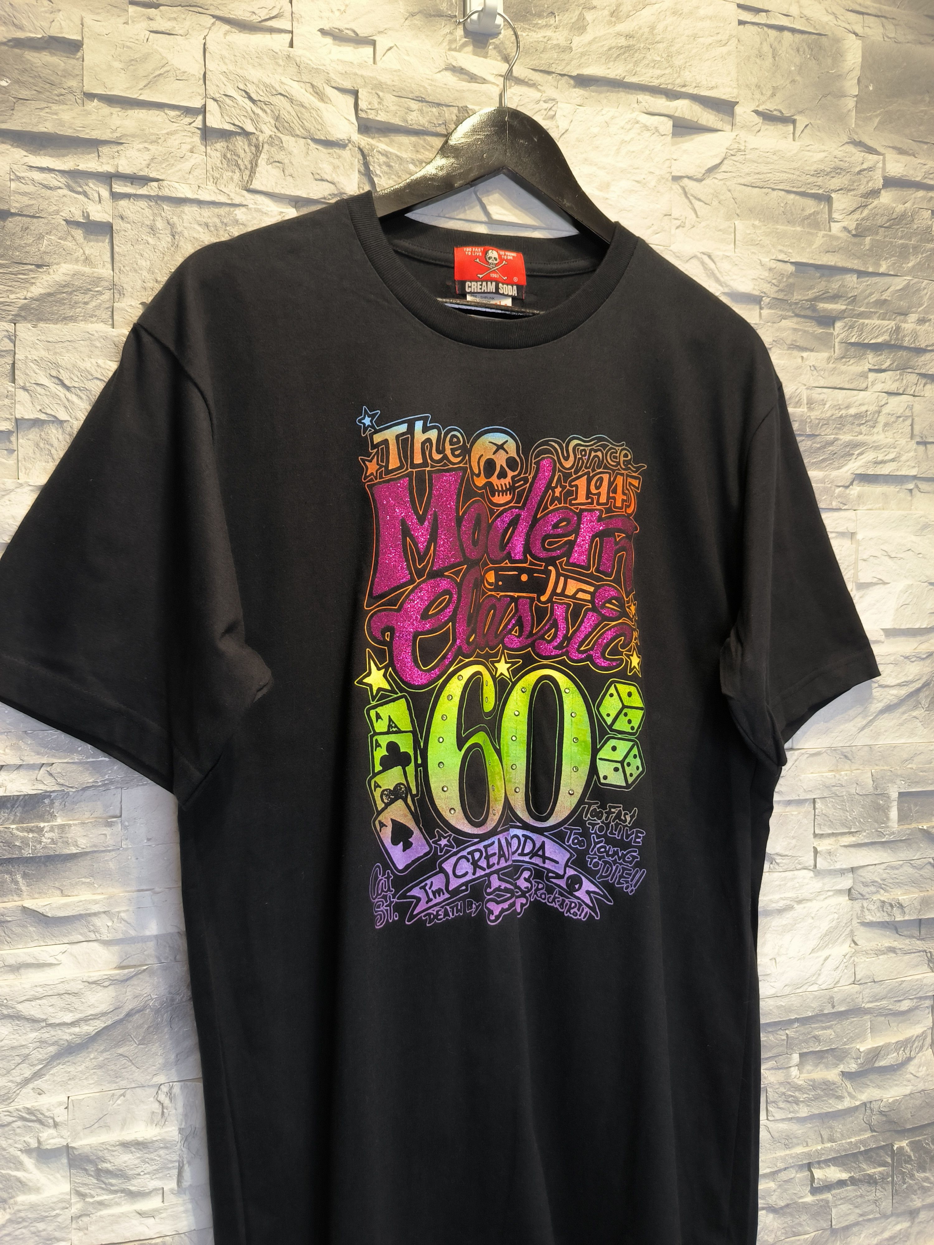 Japanese Brand Cream Soda T-Shirt Print Big Logo Modern Classic Tee Size US L / EU 52-54 / 3 - 3 Thumbnail