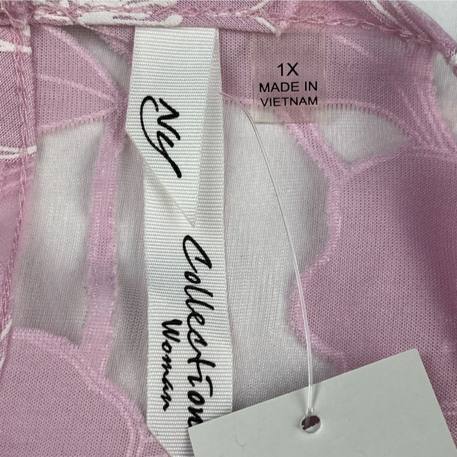 Other NY Collection Women's Pink Shirt/Blouse Size 1X SKU 4536 Size XL / US 12-14 / IT 48-50 - 5 Thumbnail