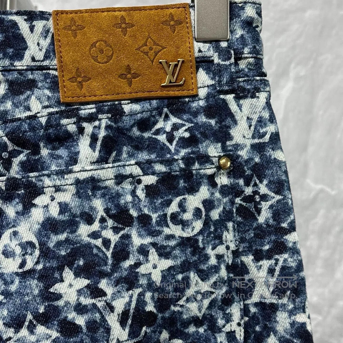 Louis Vuitton louis vuitton denim pants with iconic pattern. Size 30" / US 8 / IT 44 - 3 Thumbnail