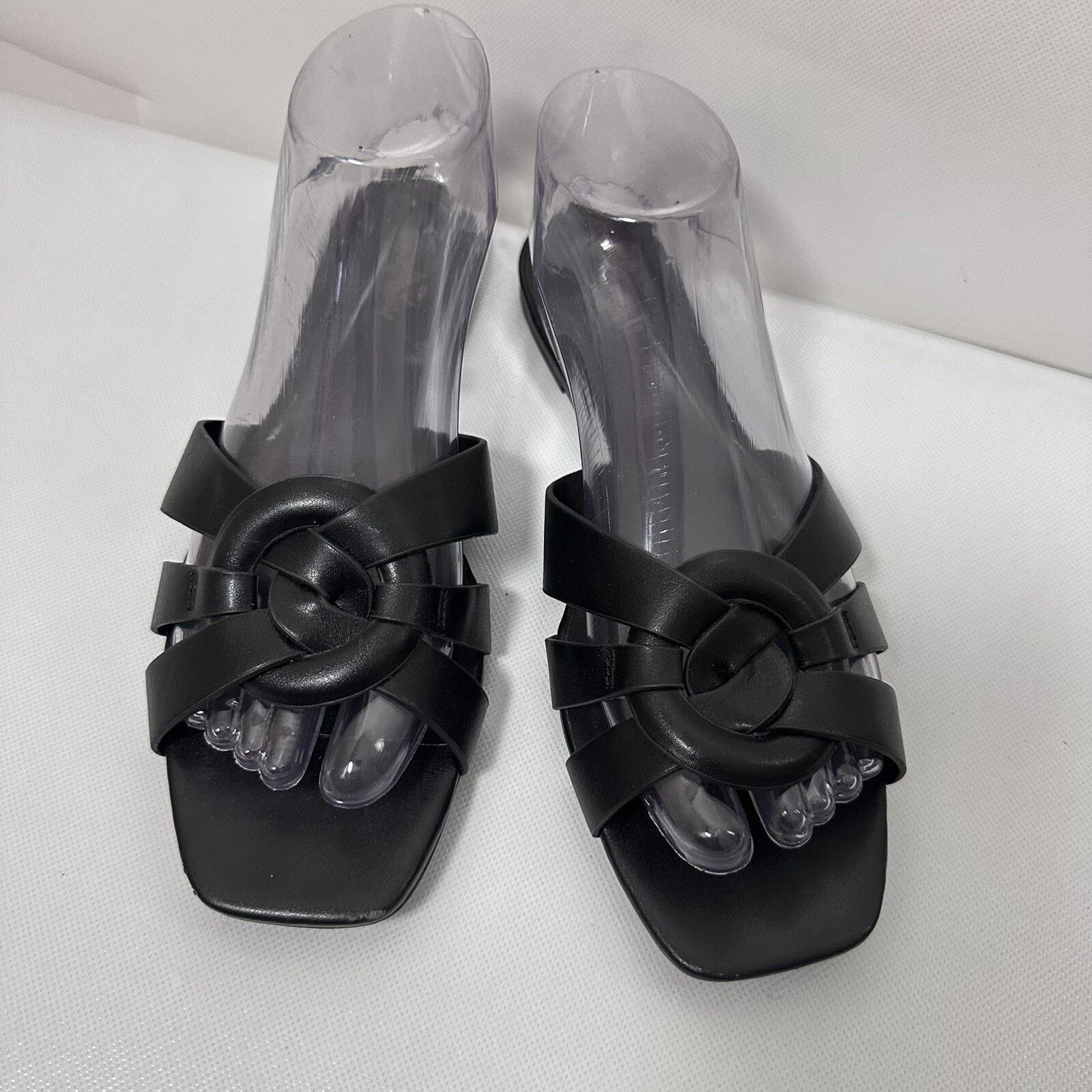 Other INC International Concepts Sandals Gargi Faux Leather Slide Size US 8.5 / IT 38.5 - 2 Thumbnail
