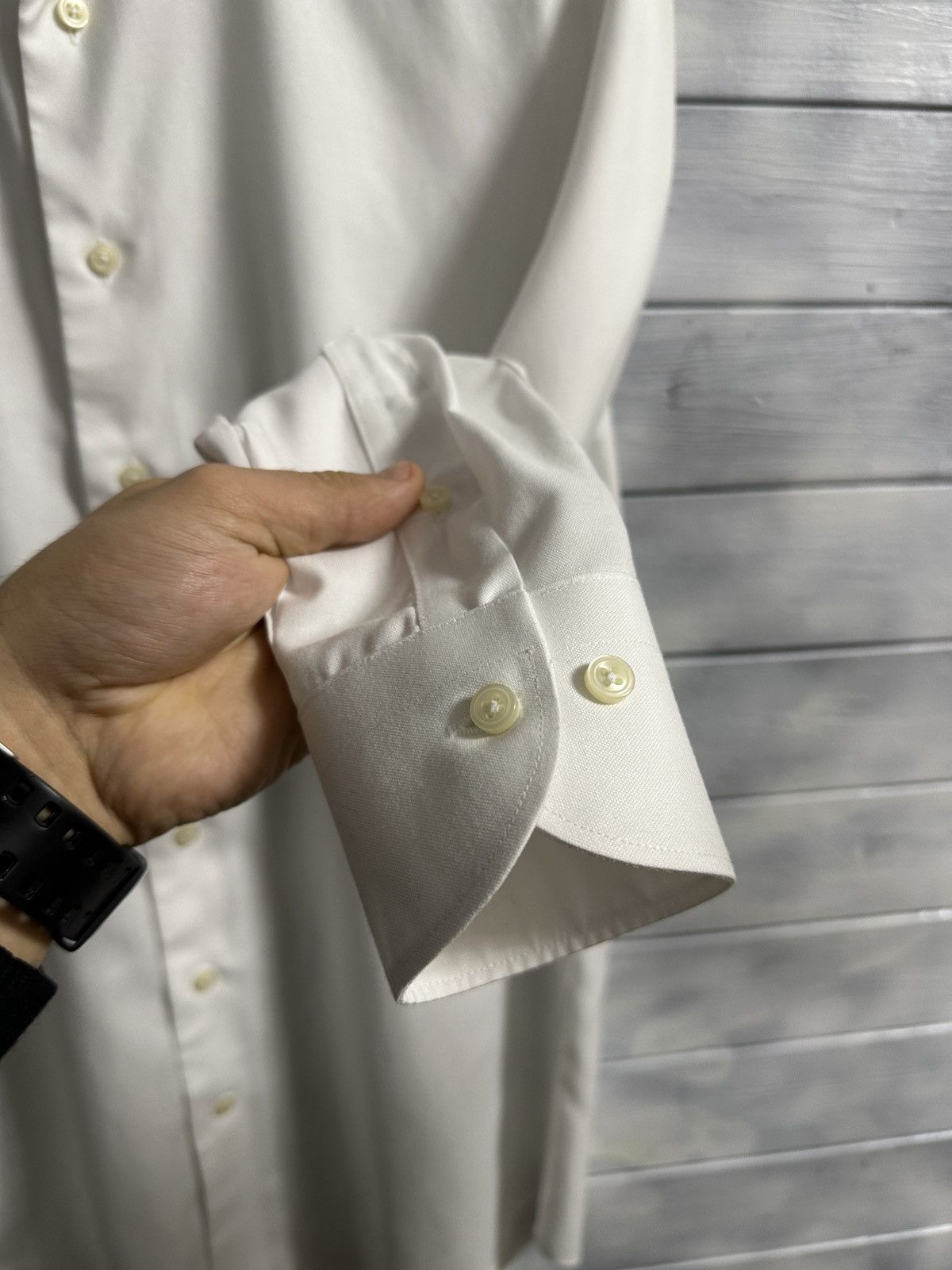 Suitsupply Rare Luxury Shirt Suitsupply Cotton White Color Size US L / EU 52-54 / 3 - 6 Thumbnail