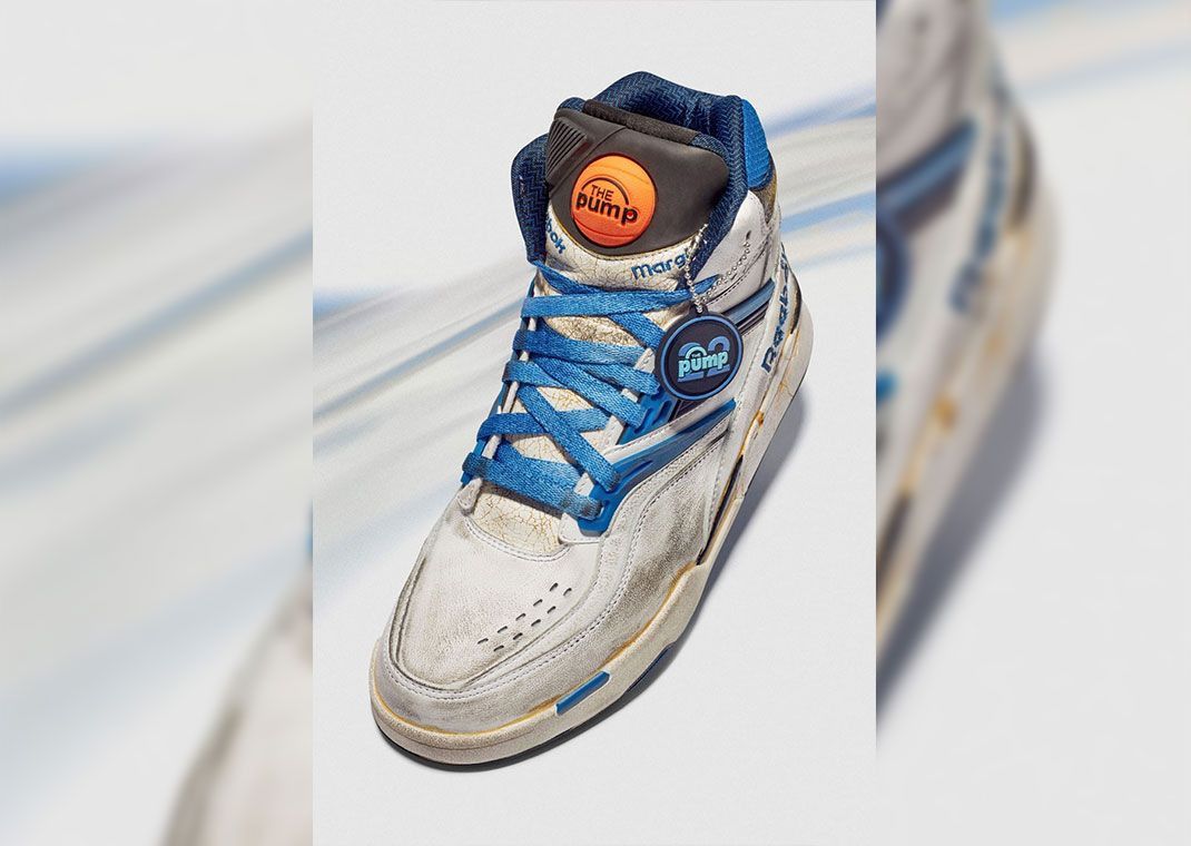 image of O1W1Db10324 Mm X Reebok Tz Pump Deadstock In Blue/ White Shoes in Blue/White, Men's (Size 6)