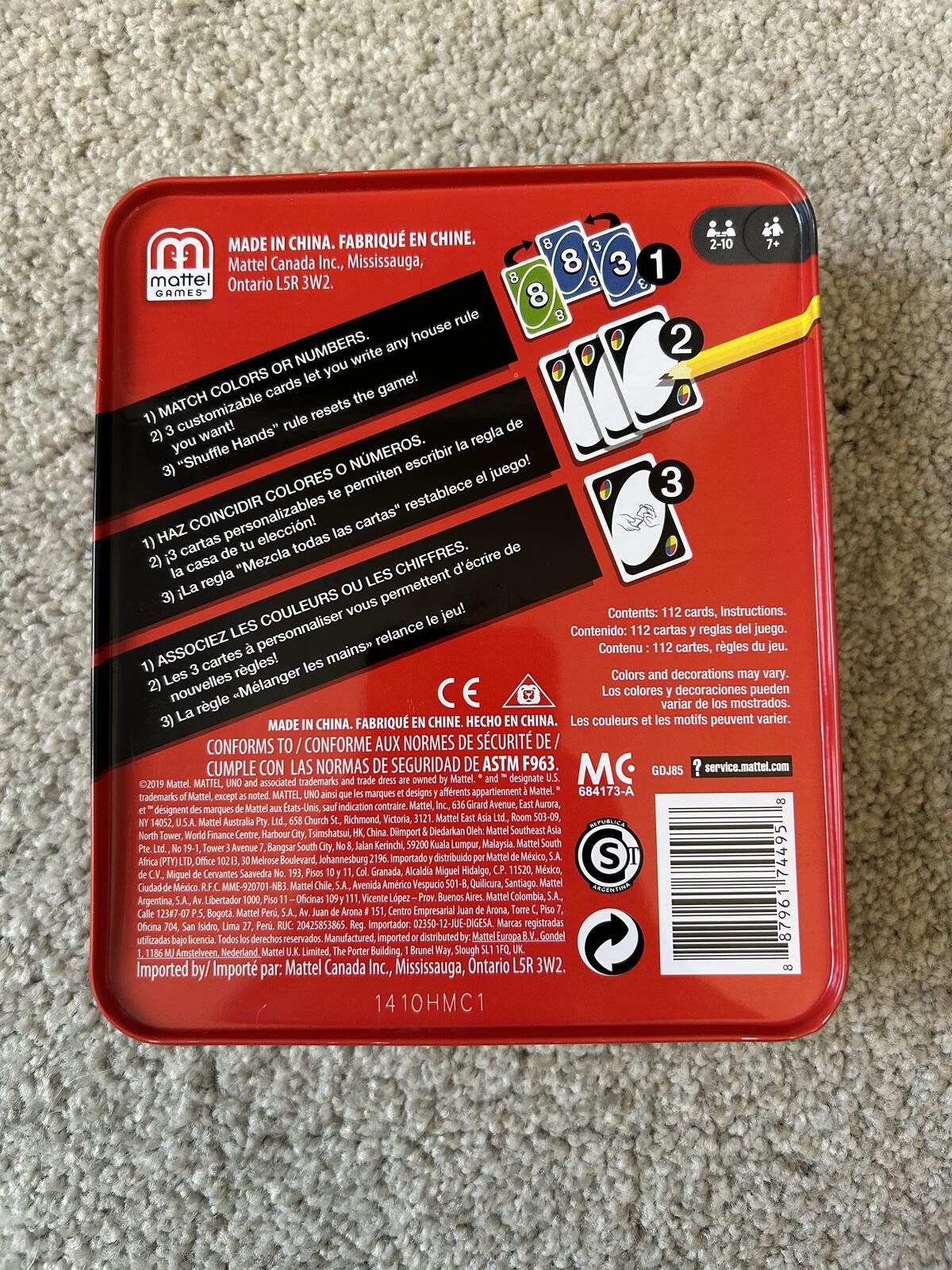 Other Uno Card Game in Metal Tin - NEVER OPENED Size ONE SIZE - 2 Thumbnail