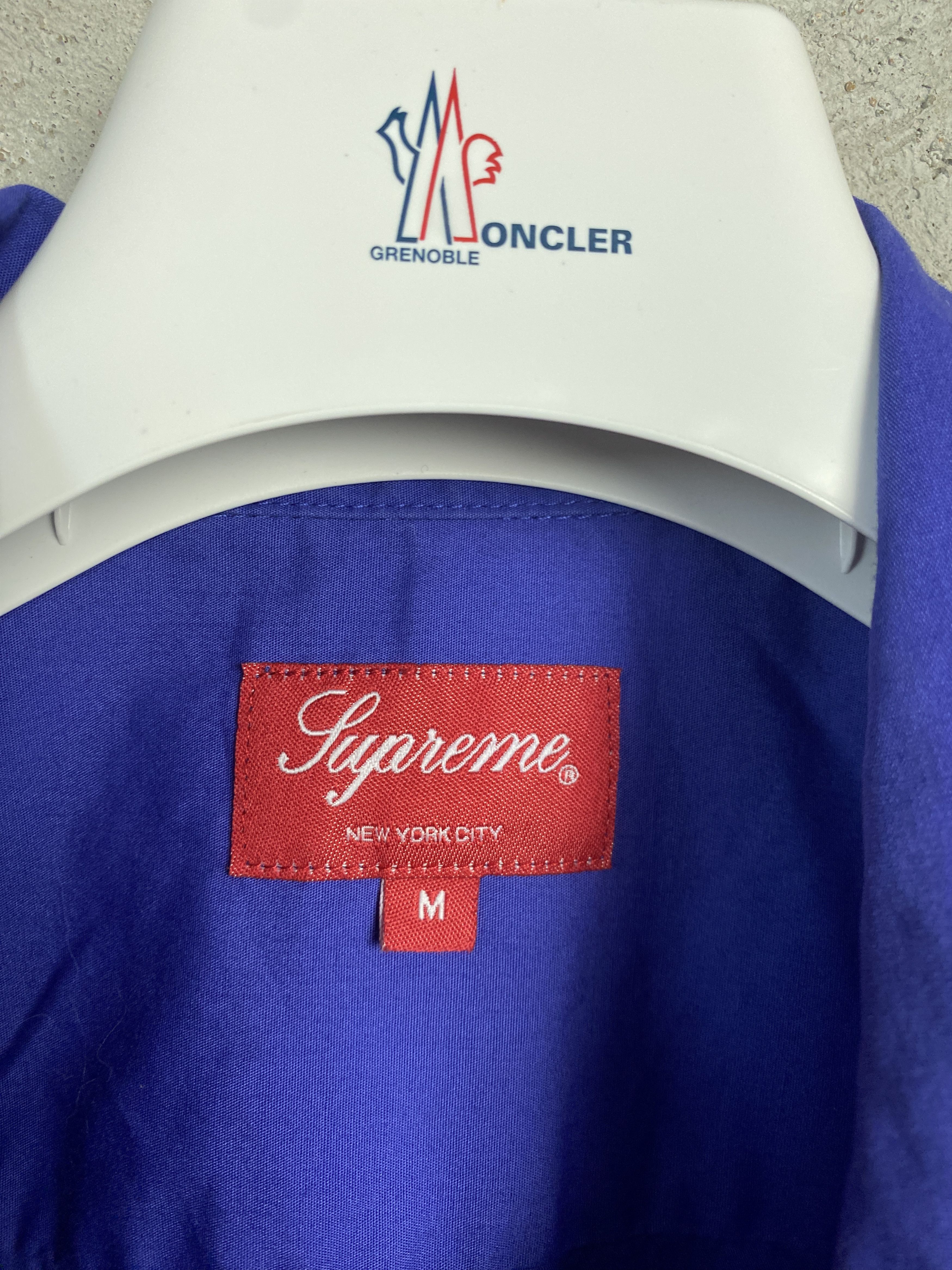Supreme Supreme Logo Rib Short sleeve work shirt SS21 Dusty Royal Size US M / EU 48-50 / 2 - 4 Thumbnail