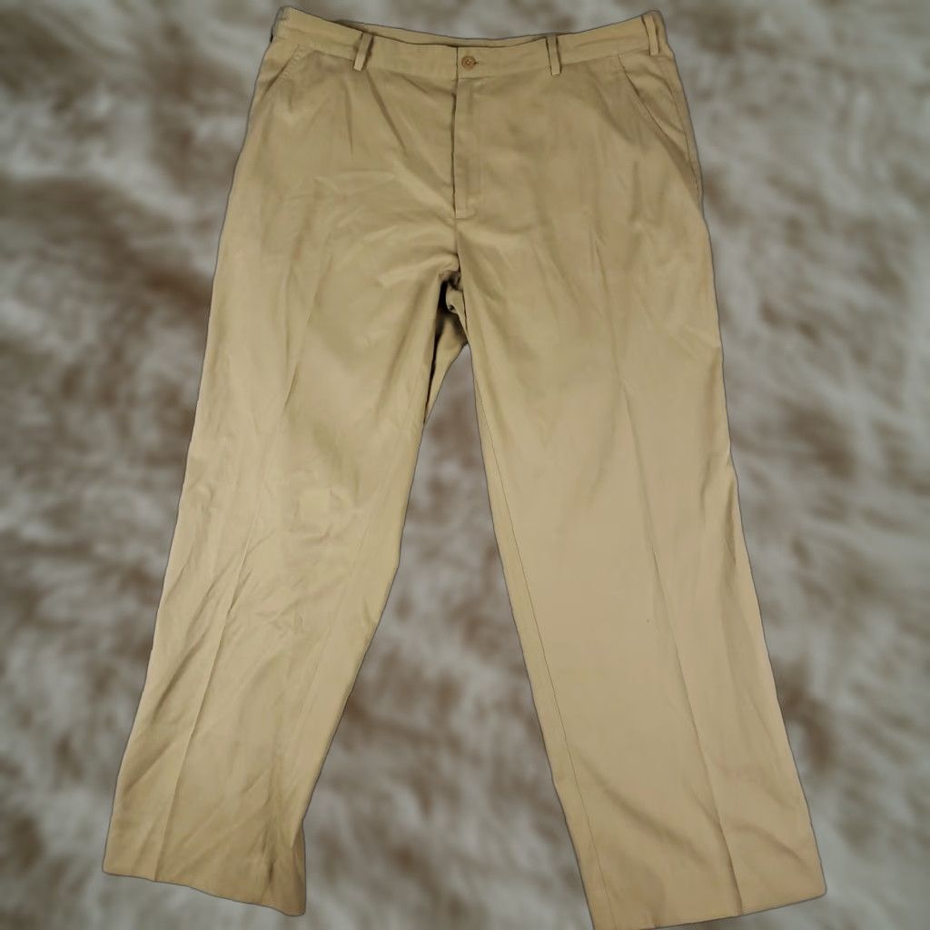 Nike Nike Pants Mens 38x31 Beige Swoosh Dri Fit Golf Flat Front Chino Trousers Size US 38 / EU 54 - 1 Thumbnail