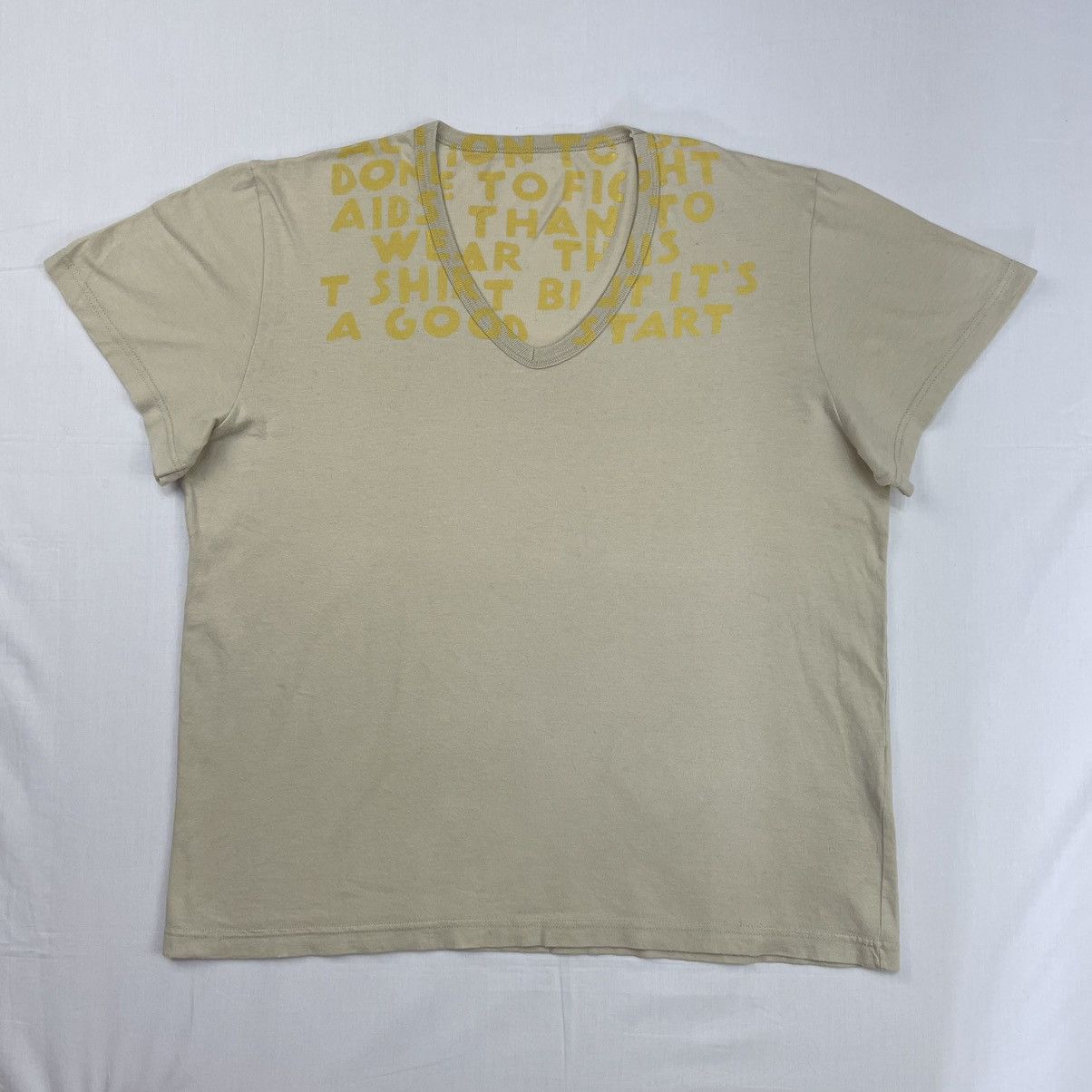 Maison Margiela AW01 Maison Margiela Aids Charity Overprint T 
