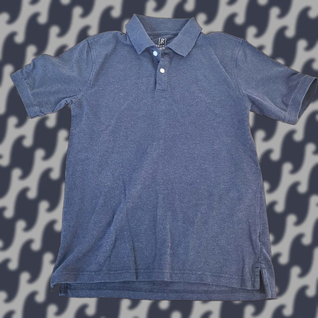 George George Polo Shirt Mens XS Short Sleeve Blue Stretch Size US XS / EU 42 / 0 - 1 Thumbnail