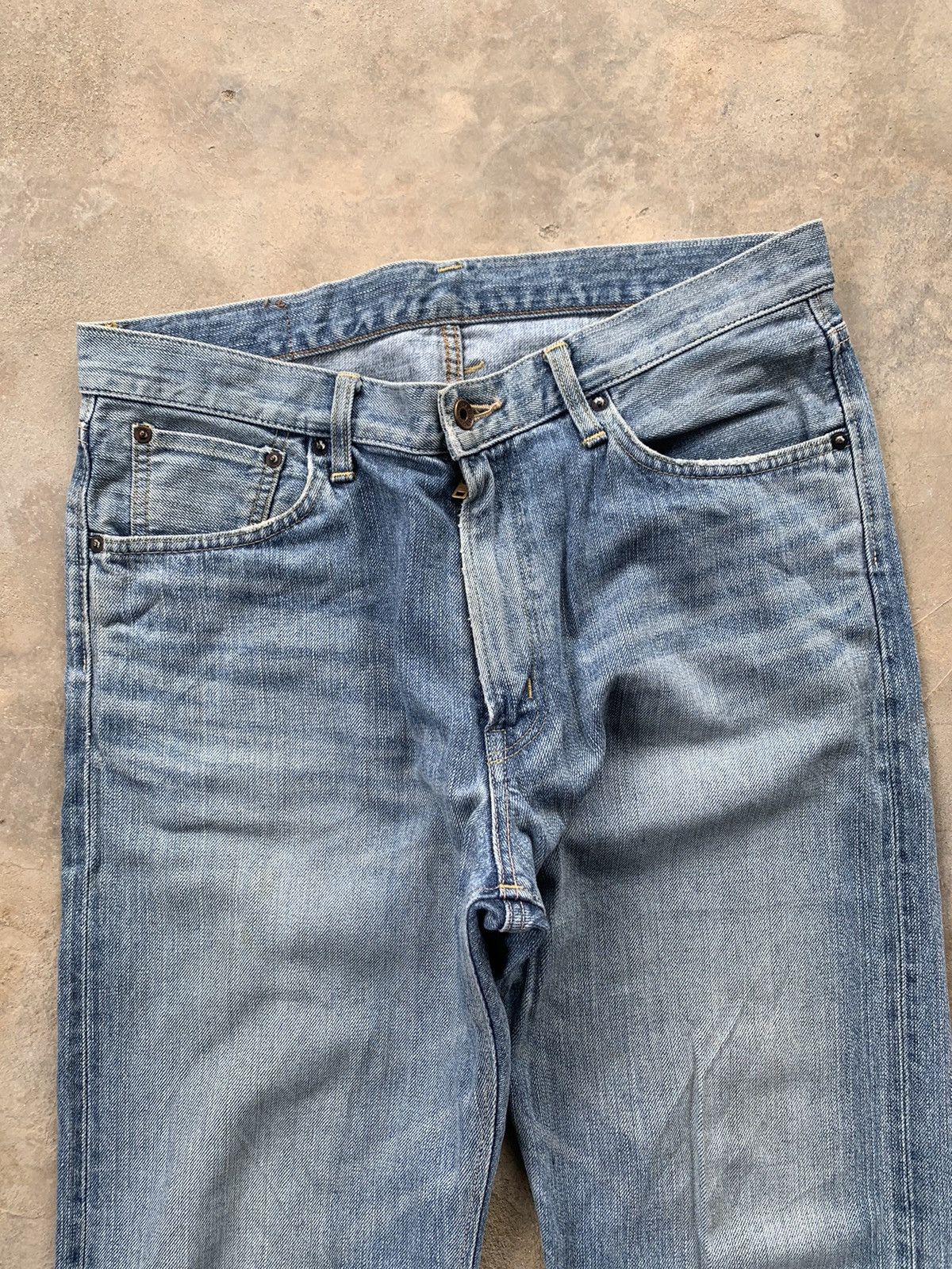 Edwin × Vintage Vintage Edwin 505 Redline Selvedge Distressed Denim Size US 34 / EU 50 - 9 Thumbnail