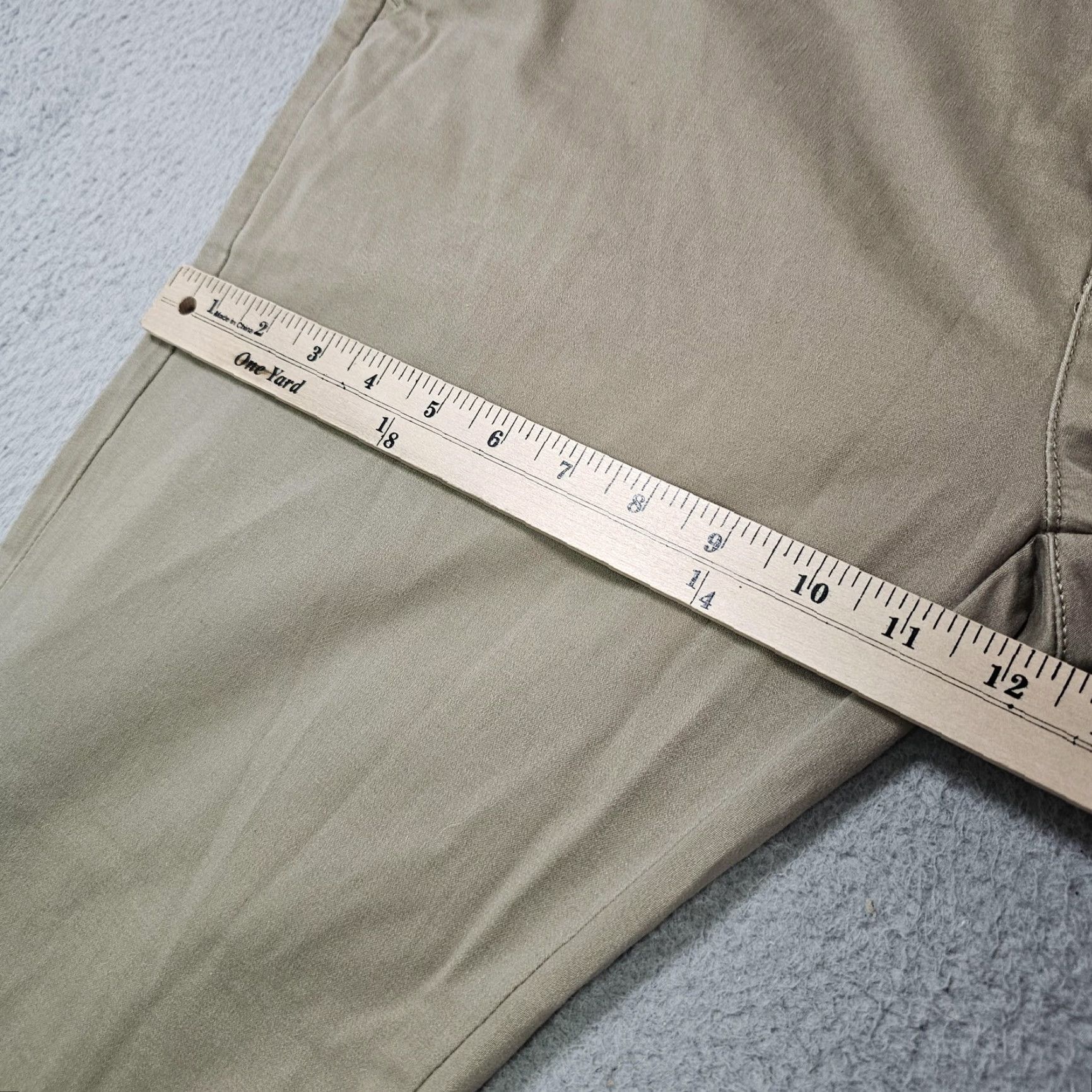 Vintage Kirkland Signature Chino Pants Mens 36x30 Khaki Beige Tailored Fit Straight Leg Pants Mens Beige 36x30 Business Casual Workwear Size US 36 / EU 52 - 5 Thumbnail