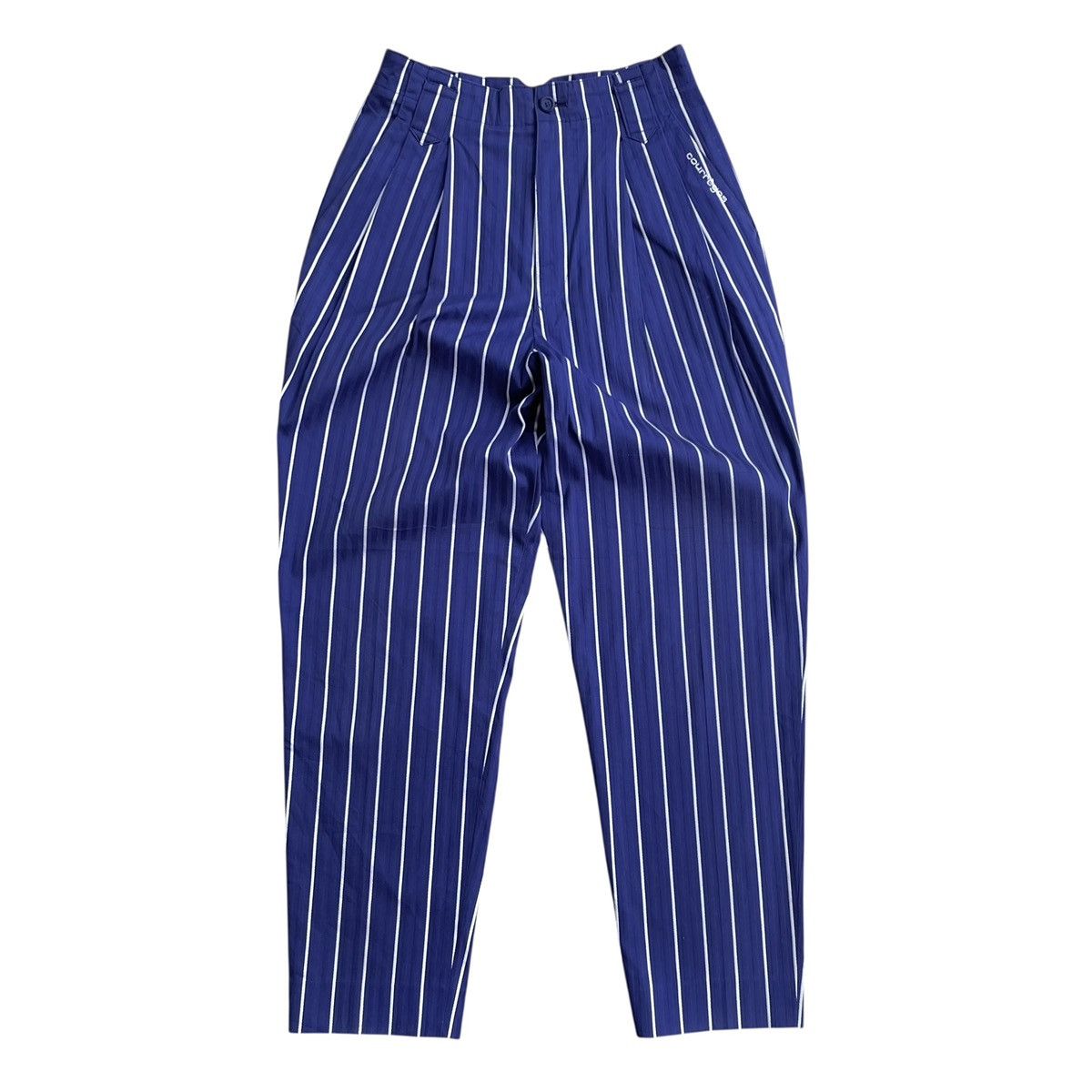 Courreges Courrèges Paris Vintage Herringbone Twill High Waist Pants Size 26" / US 2 / IT 38 - 1 Thumbnail