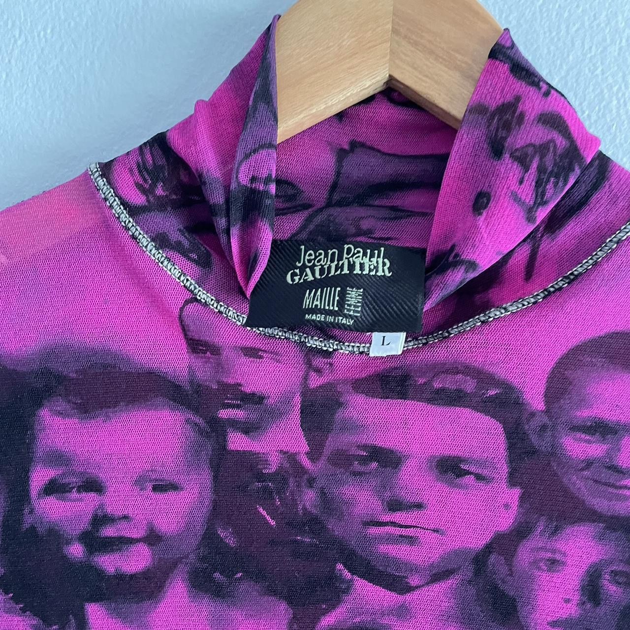 Jean Paul Gaultier Vintage Jean Paul Gaultier Faces Mesh Top Size L / US 10 / IT 46 - 7 Thumbnail
