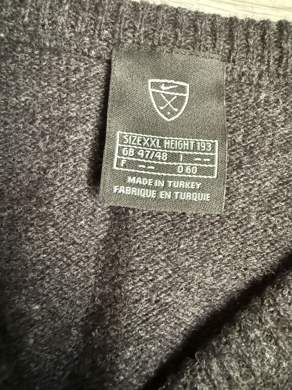 Nike × Vintage Vintage Nike golf wool vest Size 46R - 4 Thumbnail