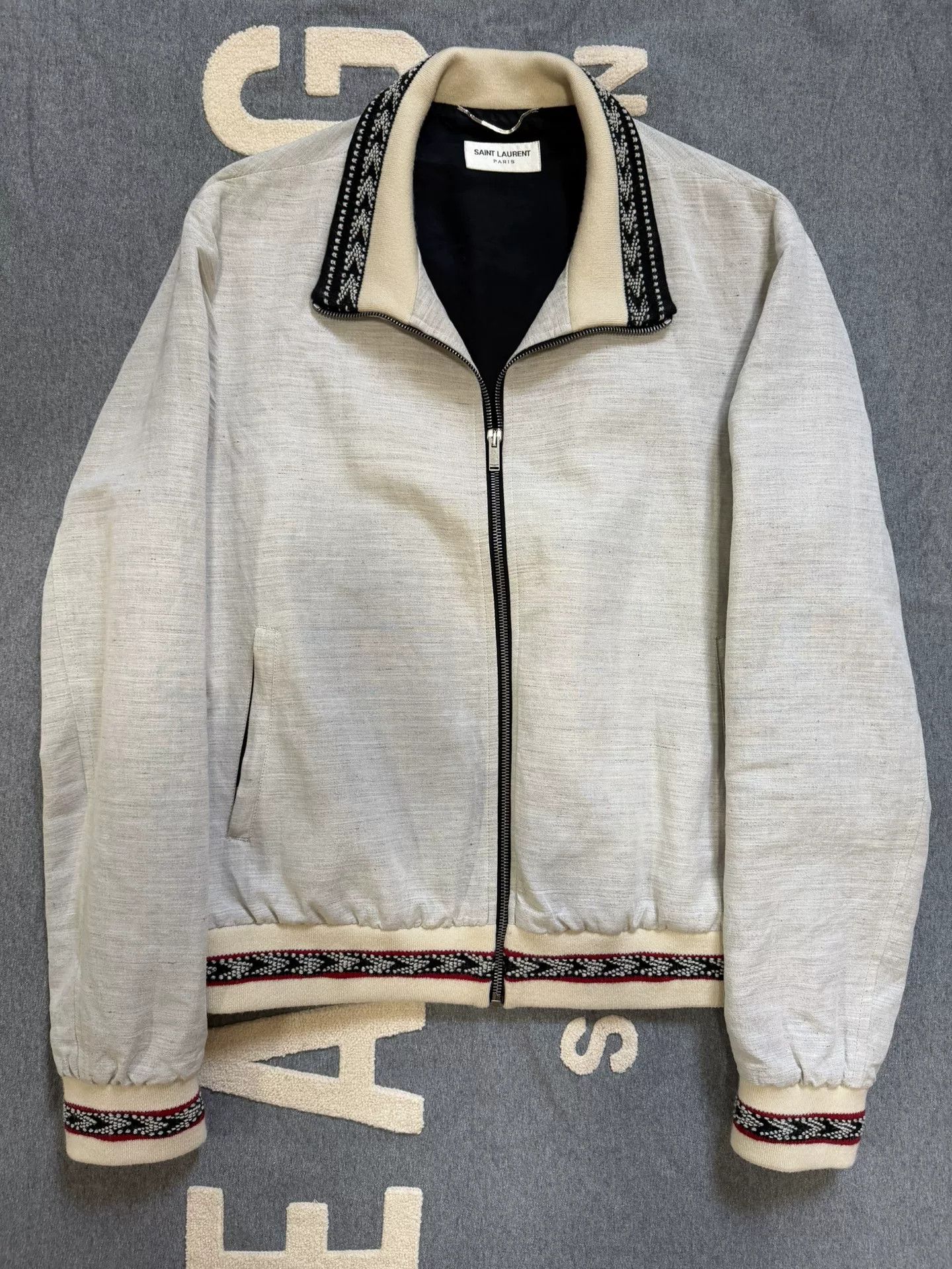 Saint Laurent Paris Saint Laurent 17ss Bohemian Linen Jacket Size US M / EU 48-50 / 2 - 1 Thumbnail