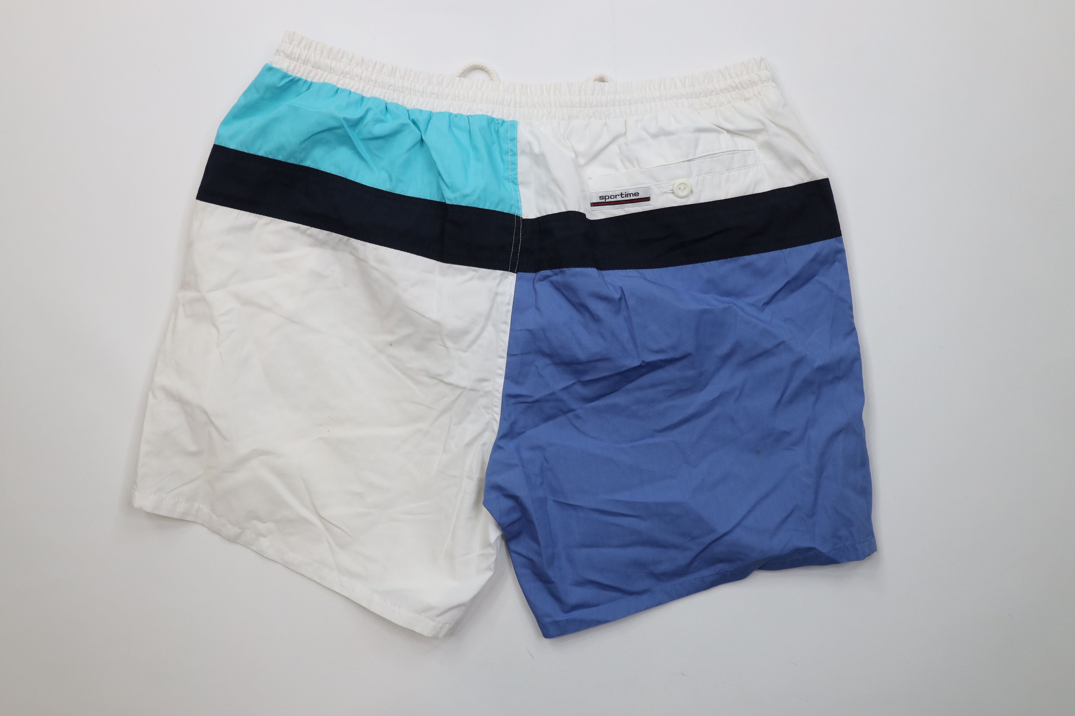 Vintage Vintage 90s Streetwear Lined Sailing Swim Trunks Shorts Size US 36 / EU 52 - 9 Thumbnail