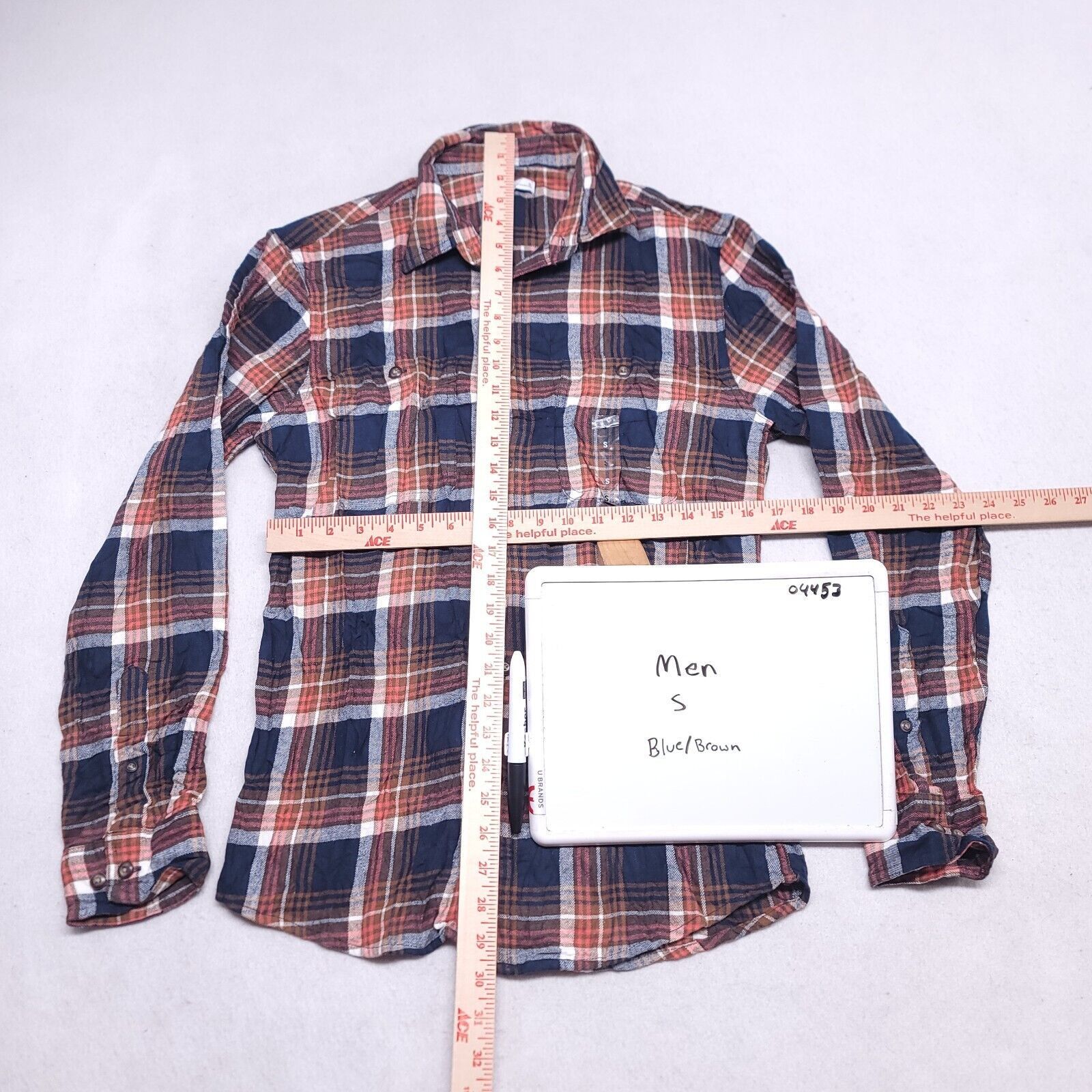Sonoma Sonoma Madras Flannel Button Up Shirt Mens Size Small S Blue Size US S / EU 44-46 / 1 - 6 Thumbnail