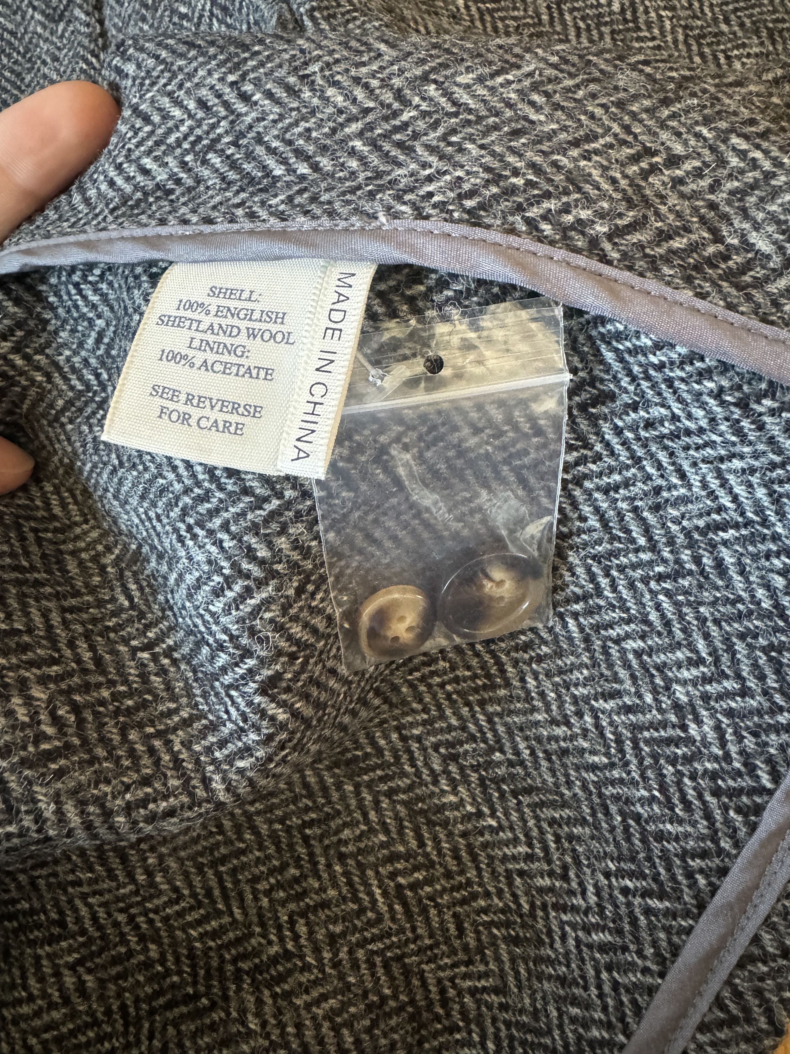 Quaker Marine Supply Quaker Marine Supply Grey Shetland Wool Loafer Jacket XXL Size US XXL / EU 58 / 5 - 4 Thumbnail