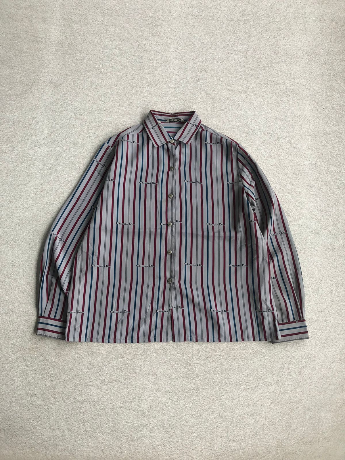 Rare ❤️‍🔥 Christian dior silk printed long sleeve shirt
