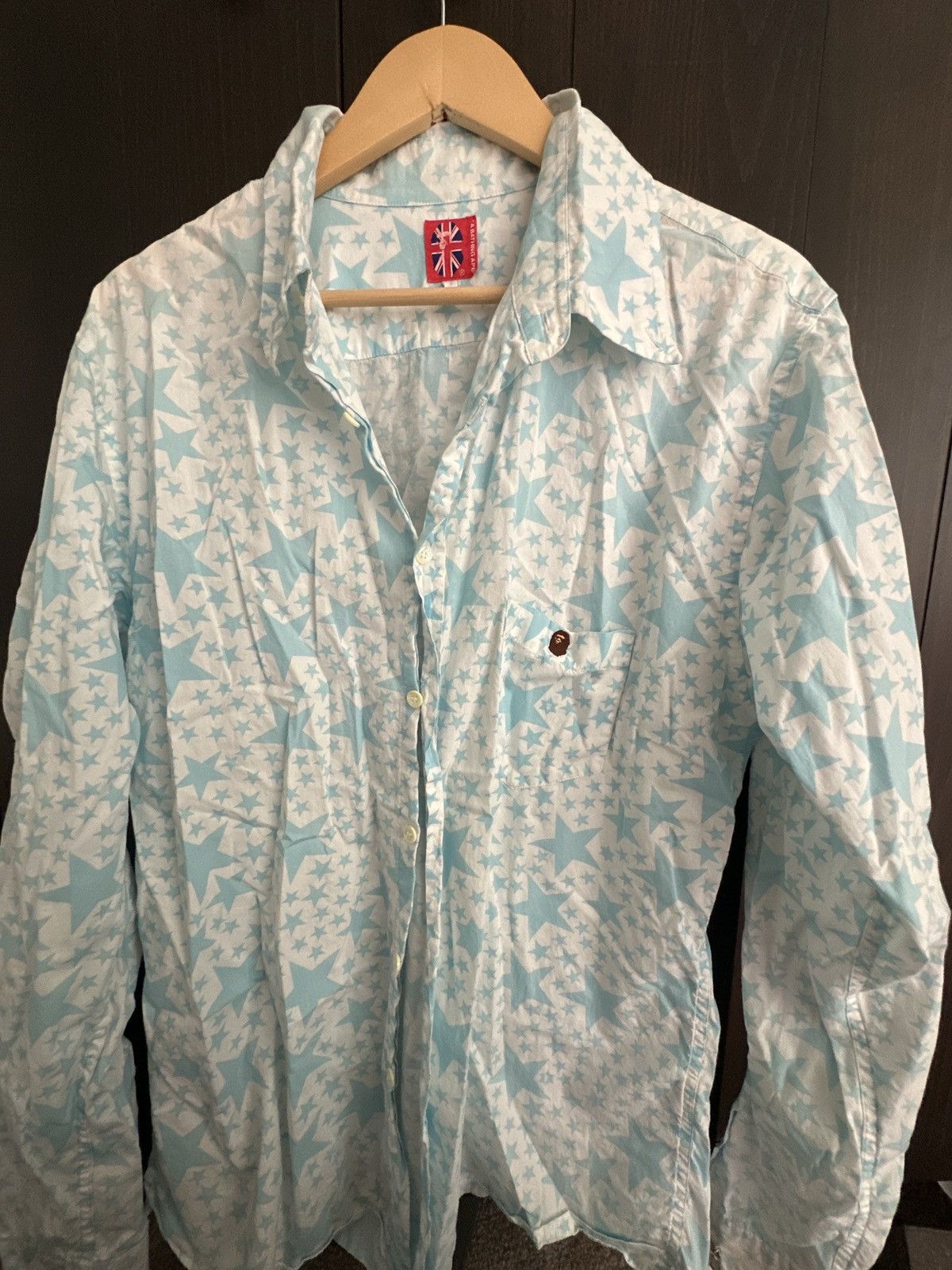 Bape Bape Long Sleeve Button Shirt Size US XL / EU 56 / 4 - 1 Thumbnail