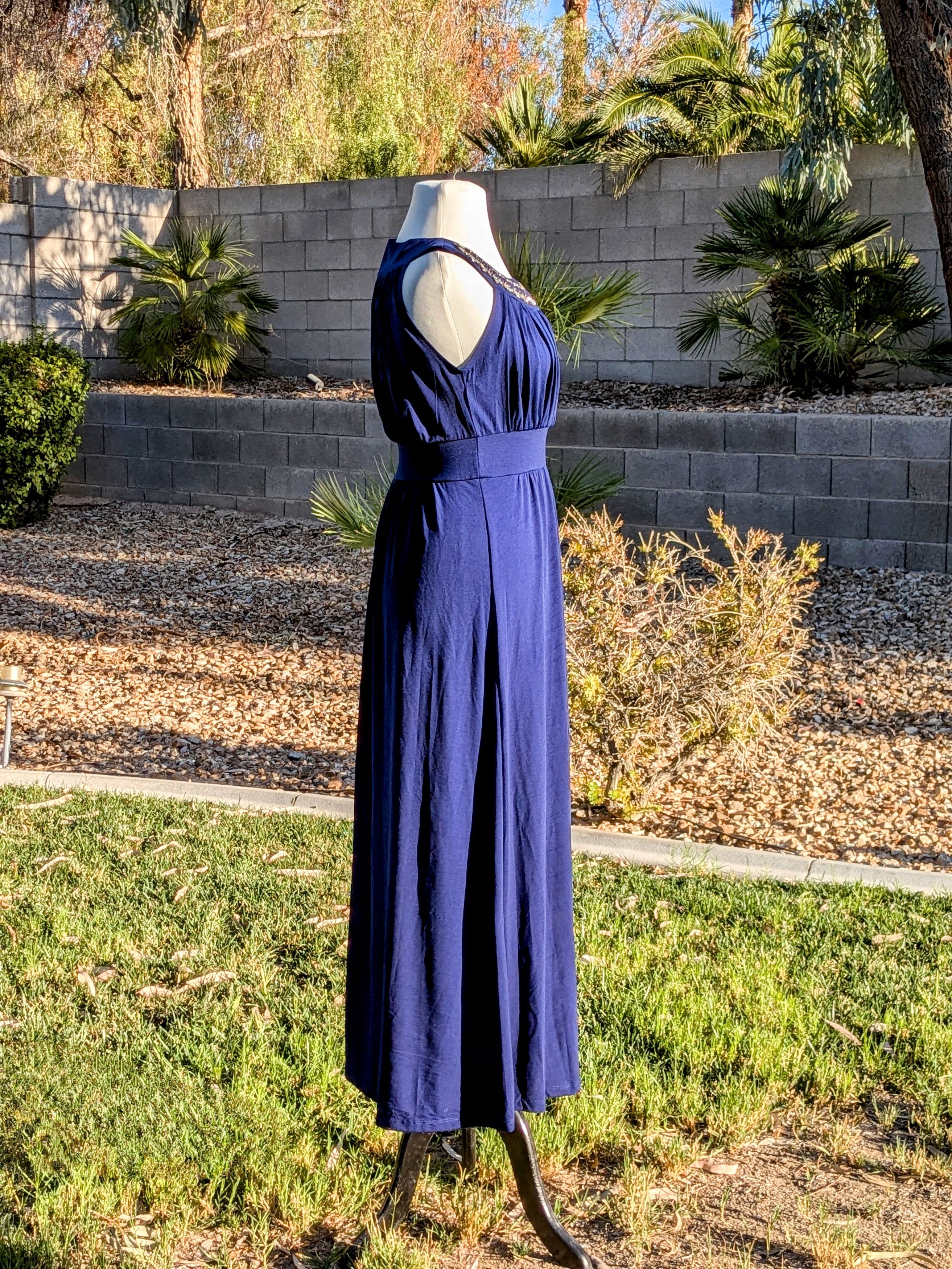 Designer Sandiva Sleeveless Long Maxi Dress MISSING 1-JEWEL Size S / US 4 / IT 40 - 2 Thumbnail