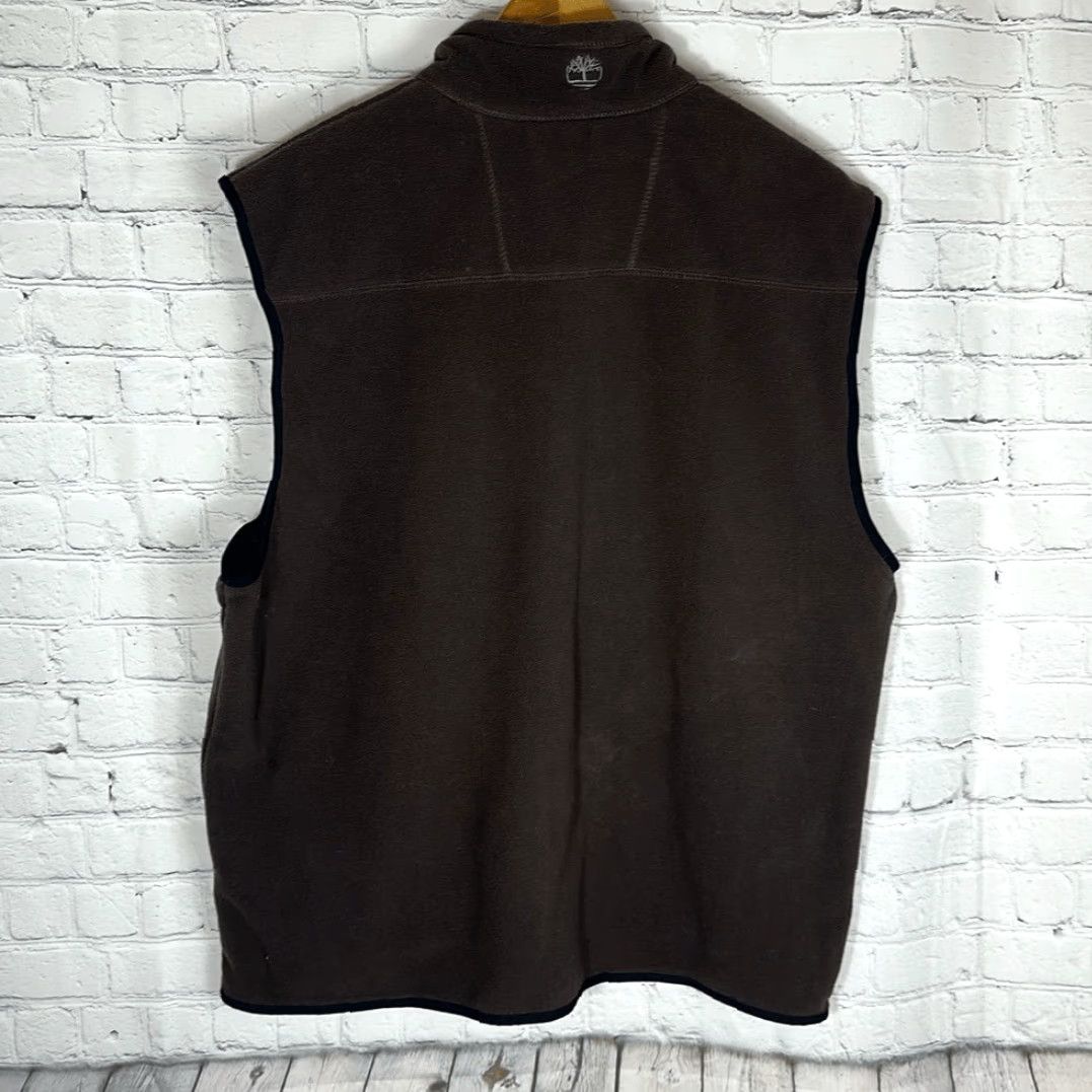 Timberland Timberland Super Deep Brow Mens Brown Fleece Vest Full Zip XL New Size US XL / EU 56 / 4 - 4 Thumbnail