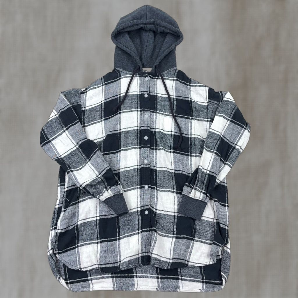 American Eagle Outfitters VINTAGE American Eagle Outfitters Shirt Jacket Men Medium Plaid Button Up Flannel Shacket Unlined Size US XL / EU 56 / 4 - 1 Thumbnail