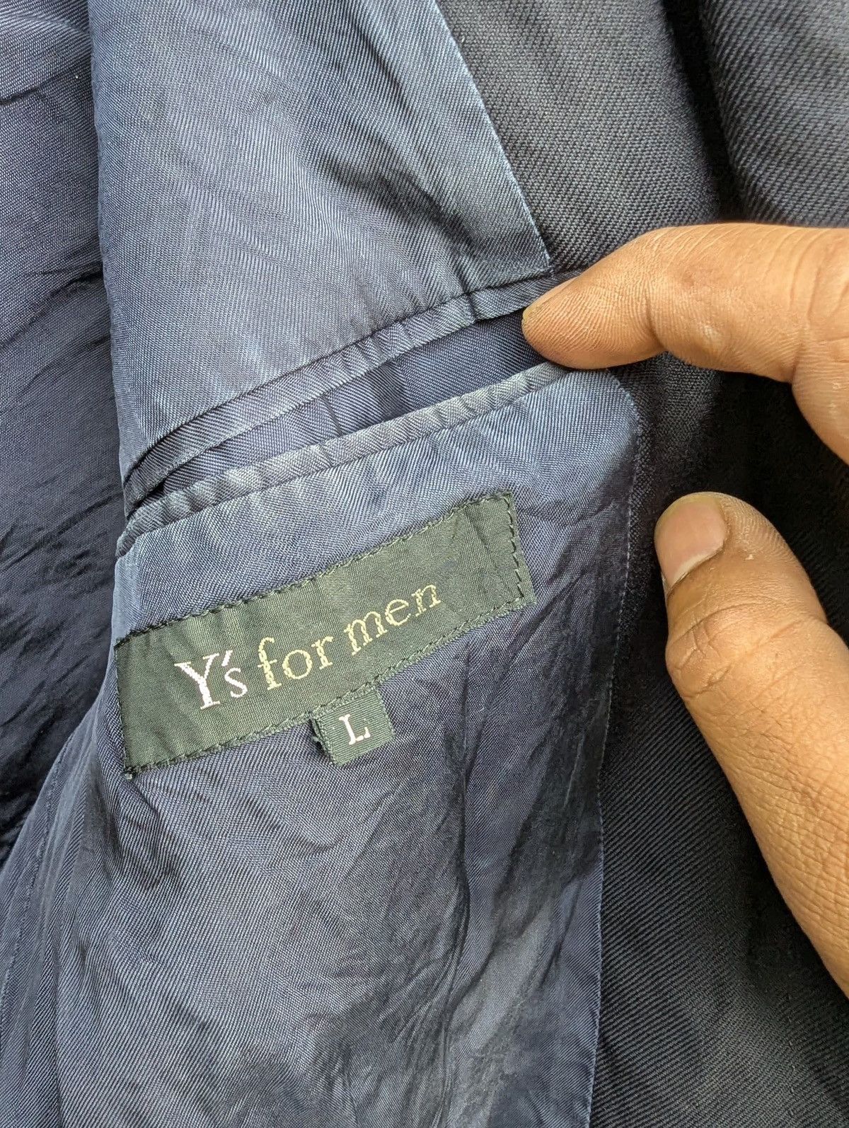 Y's × Yohji Yamamoto Y’s Men Coat Jacket Japan Blue Yohji Yamamoto Size US L / EU 52-54 / 3 - 4 Thumbnail