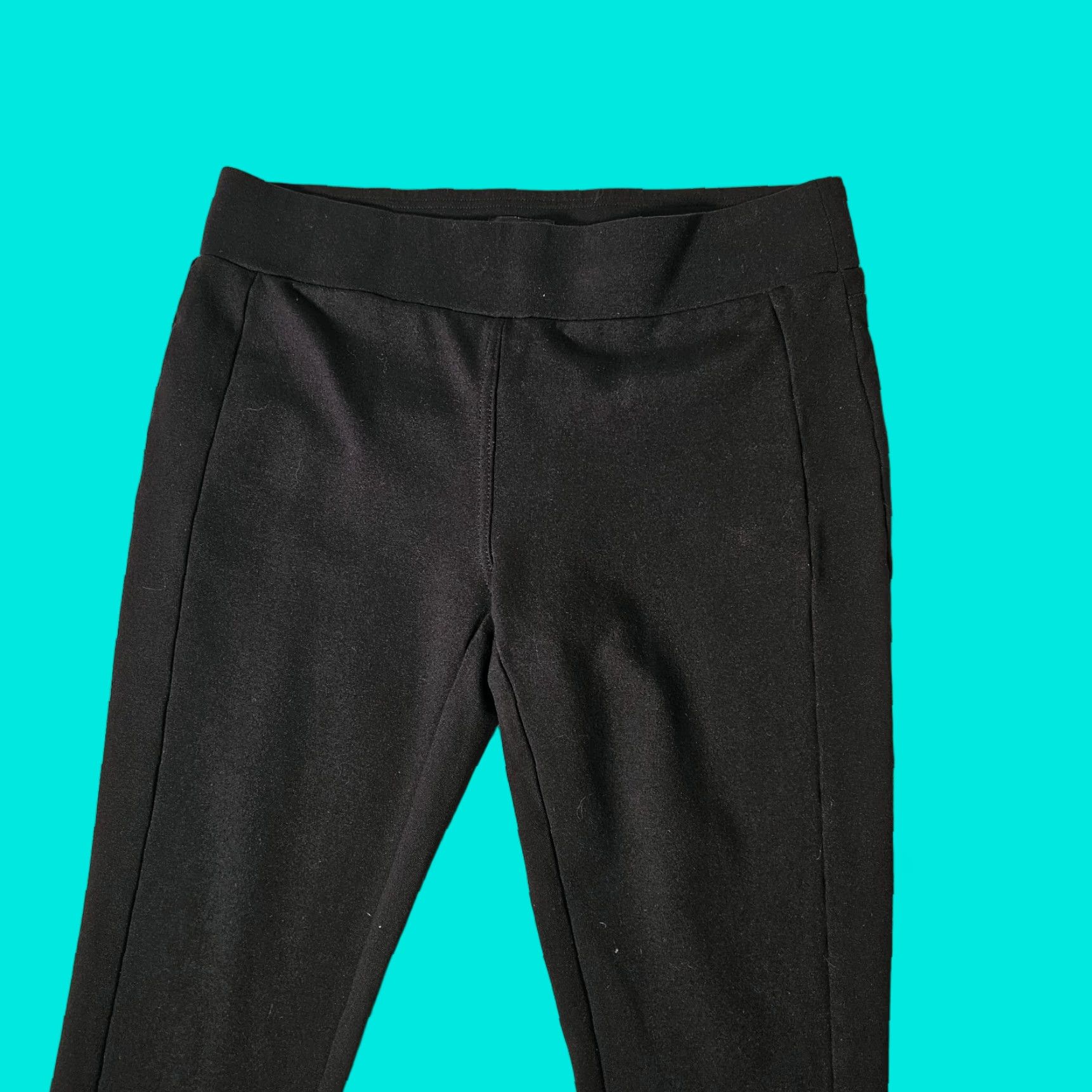 Ann Taylor Ann Taylor Loft Pants Womens Medium Legging Pointe Knit Skinny Black Stretch Dress Pants Regular Size 32" / US 10 / IT 46 - 1 Thumbnail