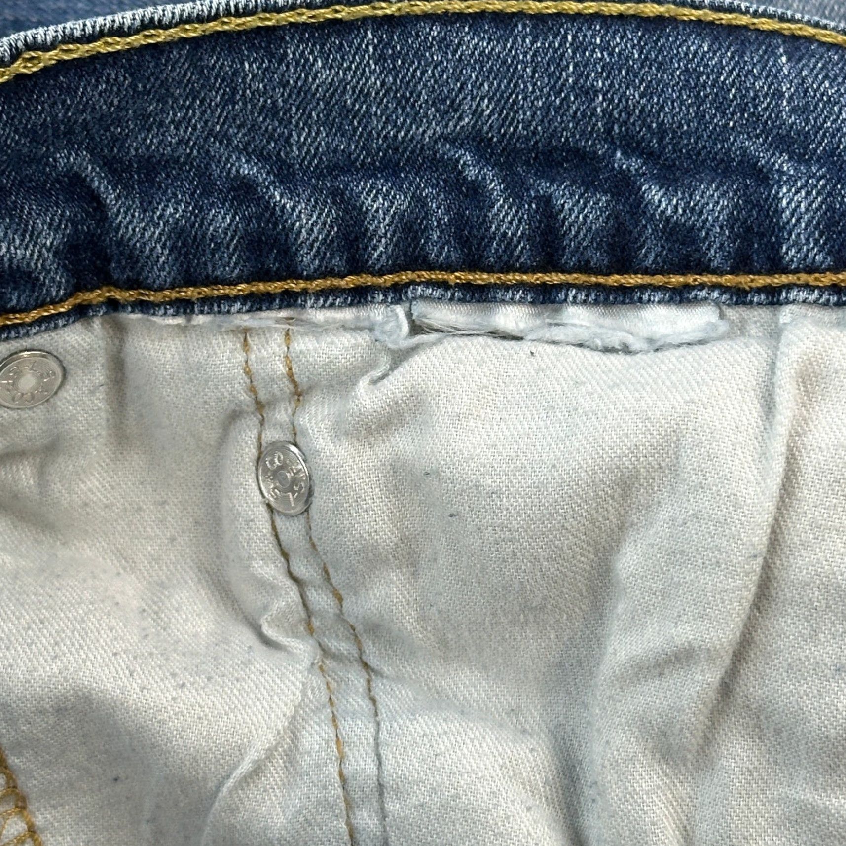 Levi's Levi's 514 Jeans Mens 38x31 Blue Denim Straight Stretch Zip Fly Casual Jeans Regular Mens Size US 38 / EU 54 - 6 Thumbnail