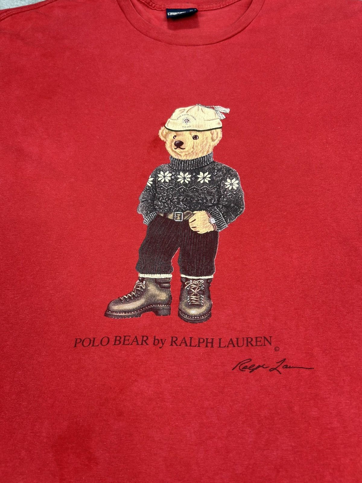 Polo Ralph Lauren Vintage 90’s Polo Bear Ralph Lauren T-Shirt Size US M / EU 48-50 / 2 - 2 Thumbnail