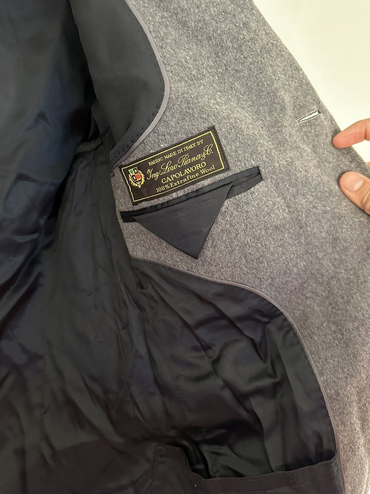 Saks Fifth Avenue Saks 5th Ave Coat — Charcoal — Wool — 40/50R Size US M / EU 48-50 / 2 - 5 Thumbnail