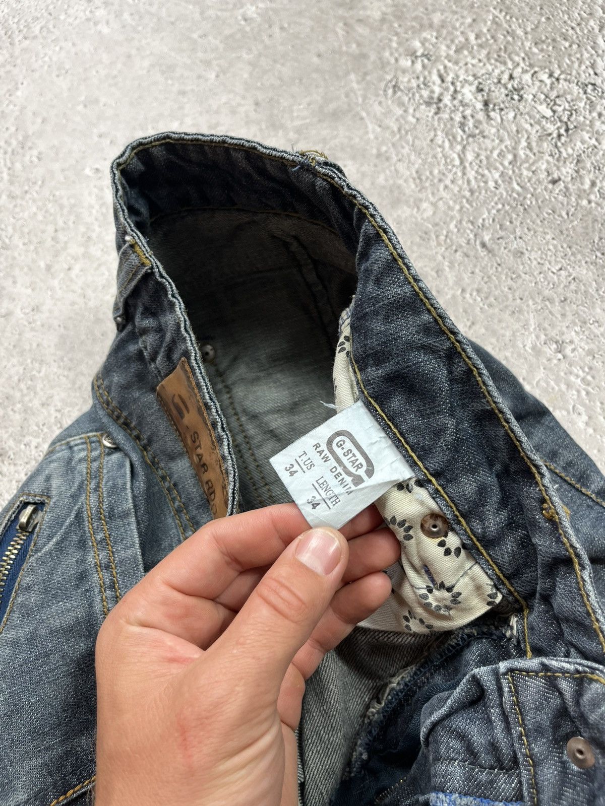 G-Star G-Star RAW Denim Jeans Men’s W34 L34 Blue Distressed Vintage Size US 30 / EU 46 - 11 Thumbnail