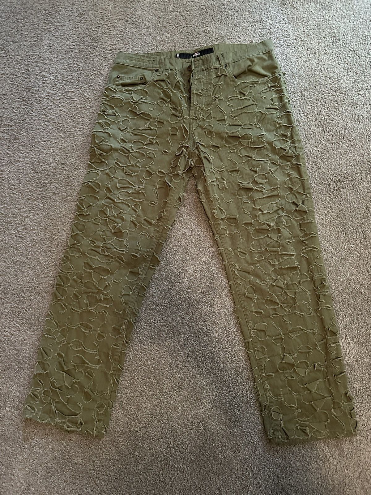 image of Griffin 5-Pocket Jean Light Olive, Men's (Size 36)