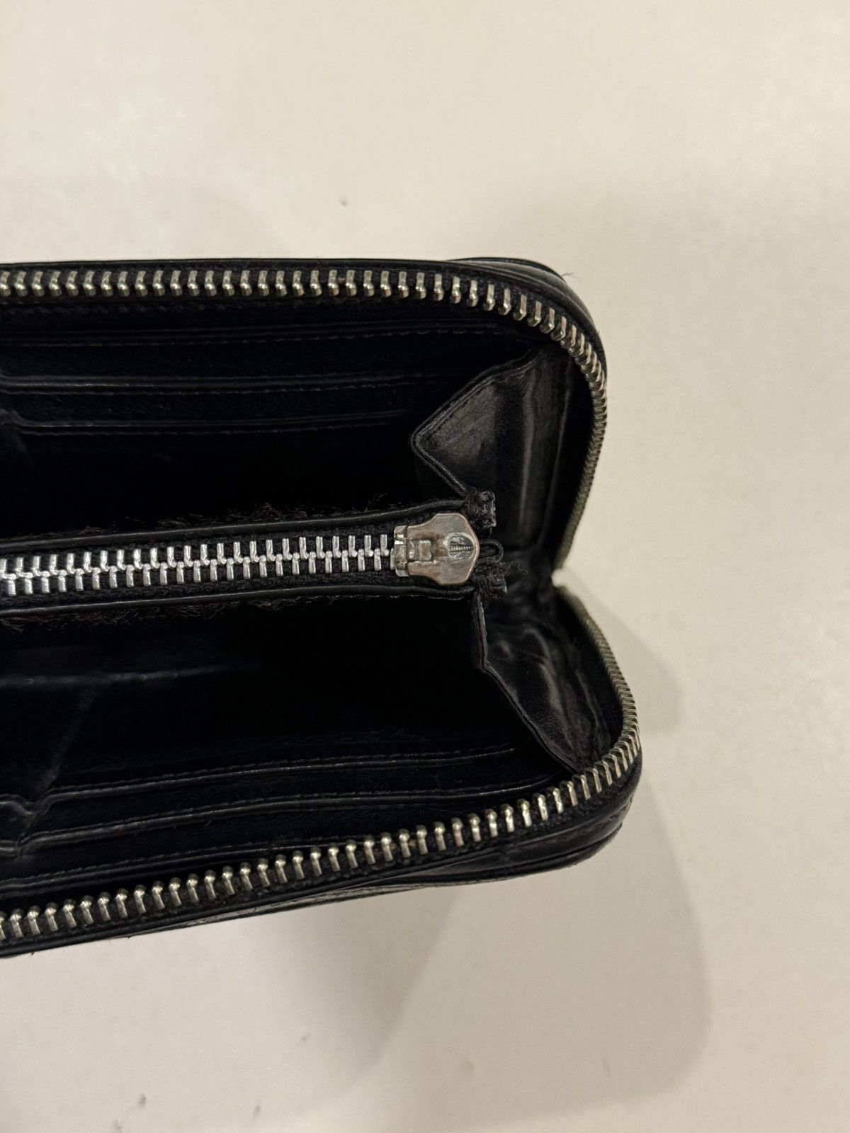 Chrome Hearts Chrome Hearts 3 Cemetery Cross Patch Leather RecF Zip Wallet Size ONE SIZE - 9 Thumbnail