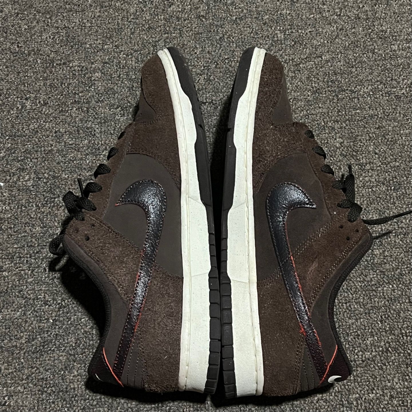 Nike Nike Dunk Low Premium Baroque Brown and Team Orange 295 Size US 11.5 / EU 44-45 - 5 Thumbnail